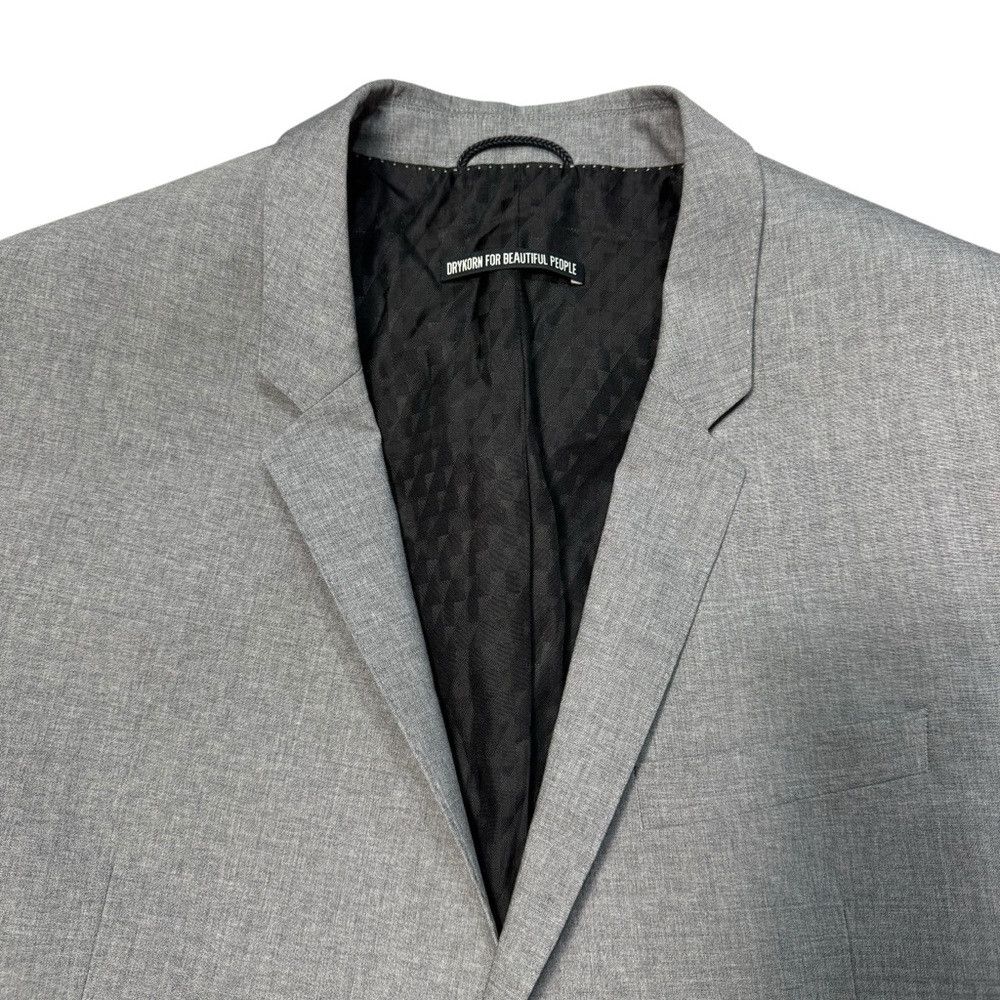 DRYKORN New Drykorn For Beautiful People Grey Wool Blend Jacket Siz Size 52R - 9 Thumbnail