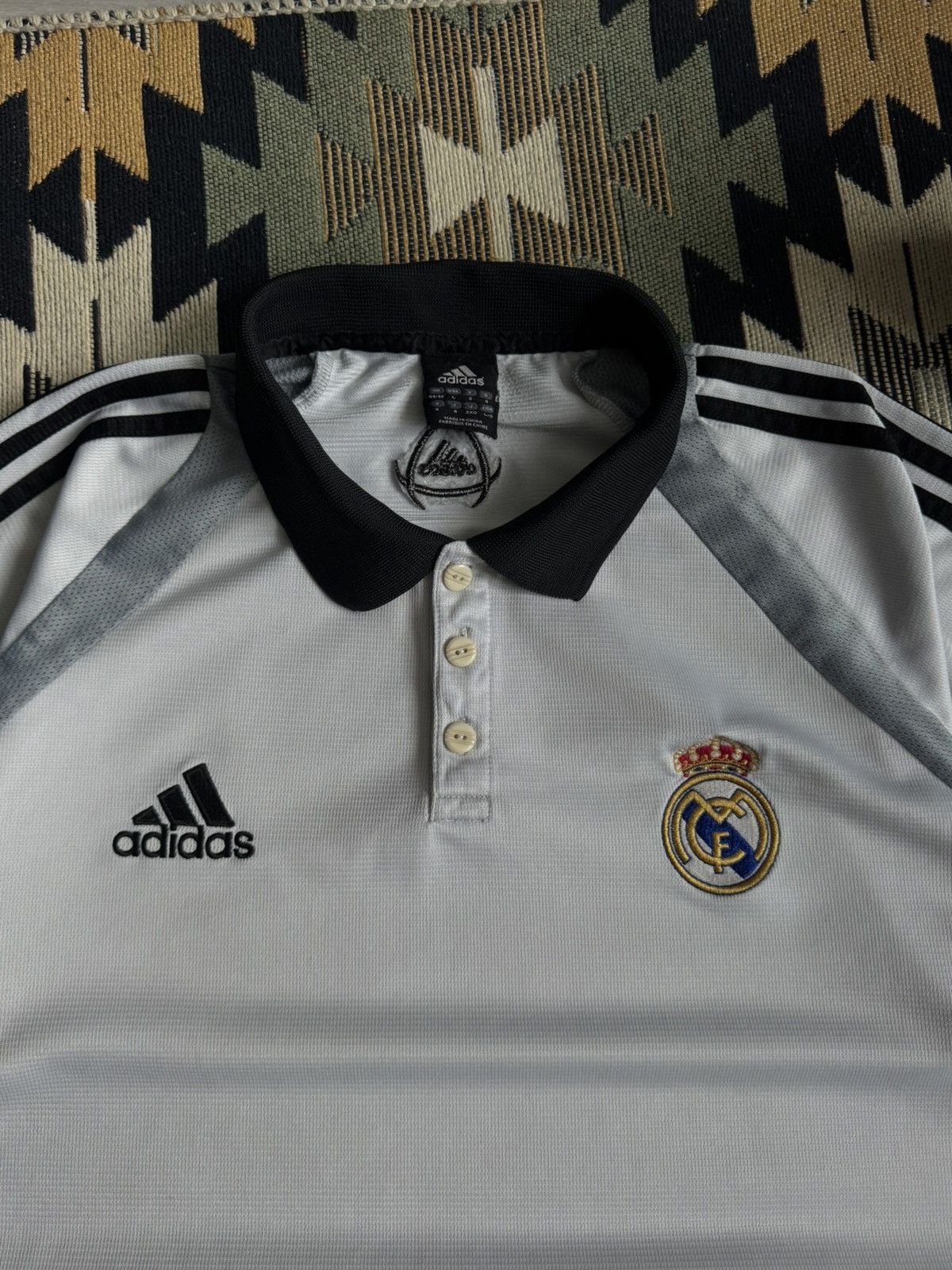 Adidas Vintage Adidas Real Madrid 2004-05 Blockcore Soccer Jersey Size US L / EU 52-54 / 3 - 6 Thumbnail