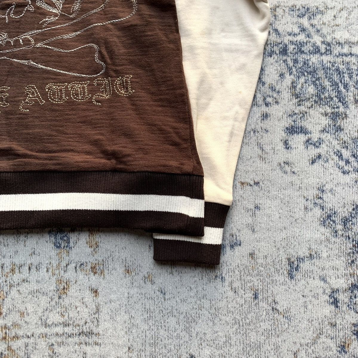 In The Attic 2000s Japanese Brand Gothic Punk Embroidery Varsity Jacket Size US M / EU 48-50 / 2 - 7 Thumbnail