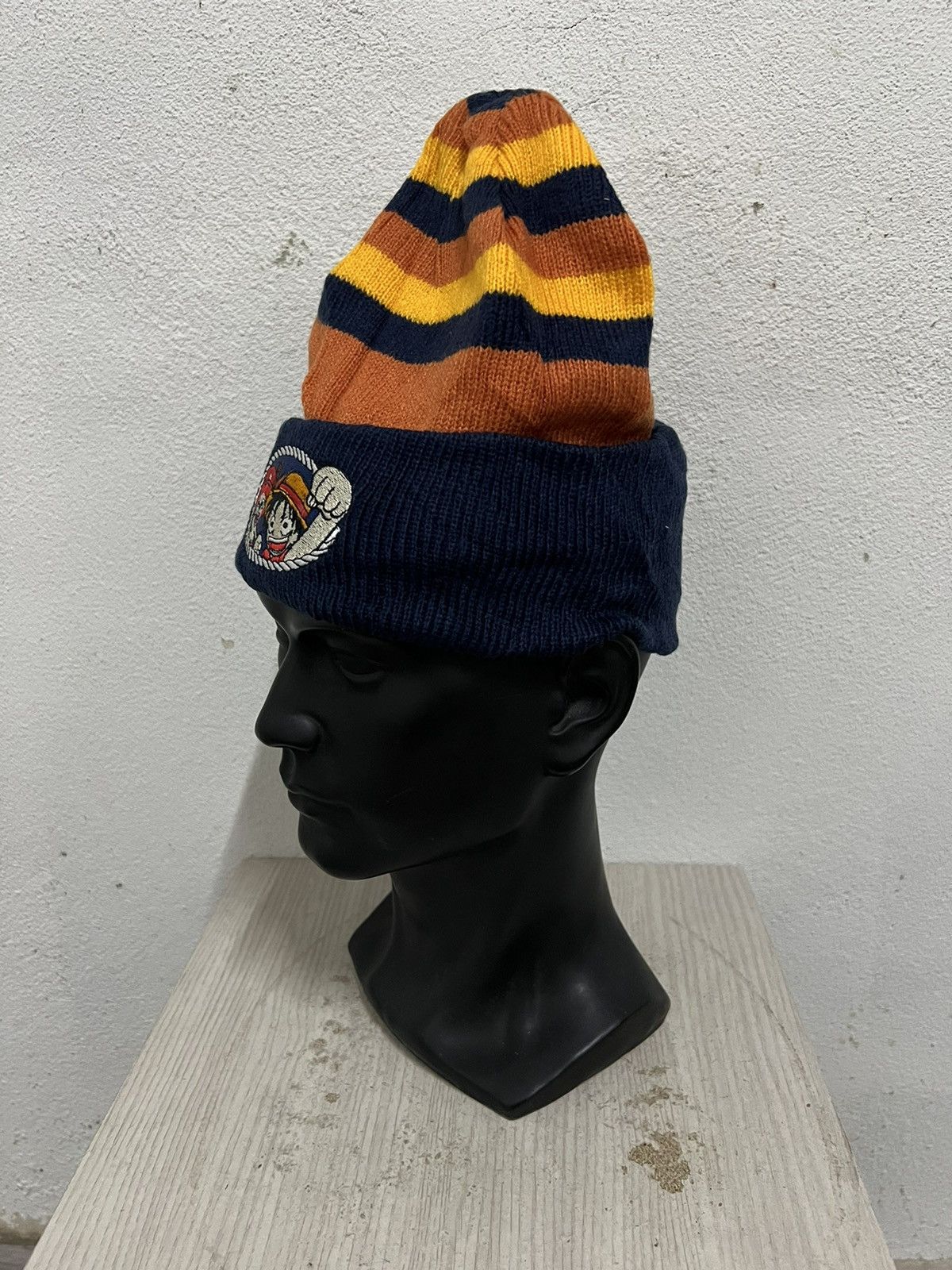 Cartoon Network One piece Cartoon Striped Beanie Hat Size ONE SIZE - 3 Thumbnail