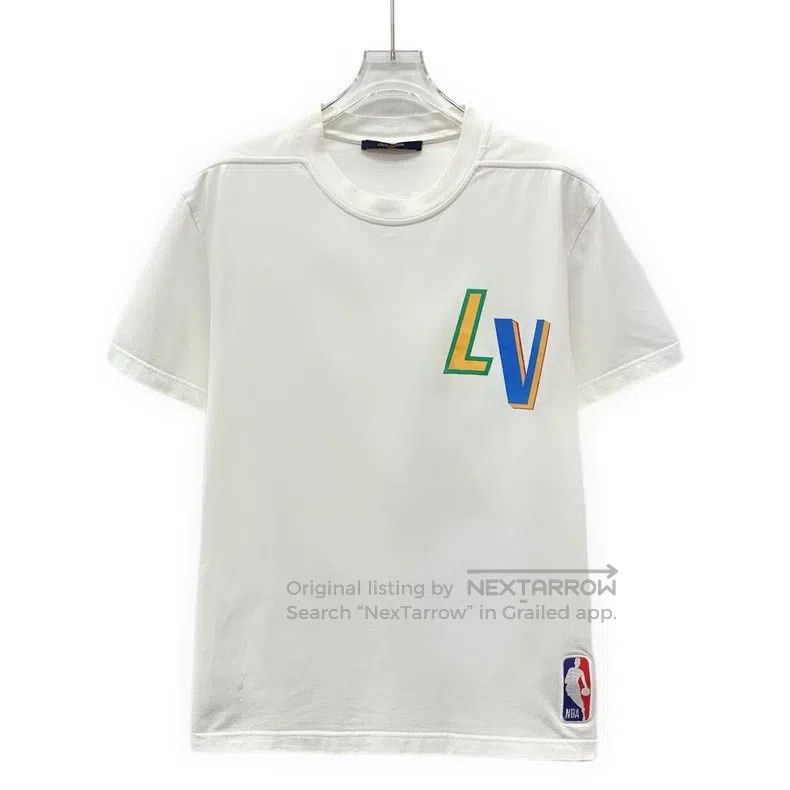 Louis Vuitton Louis Vuitton NBA co-branded white logo monogrammed cotton Size US S / EU 44-46 / 1 - 1 Thumbnail