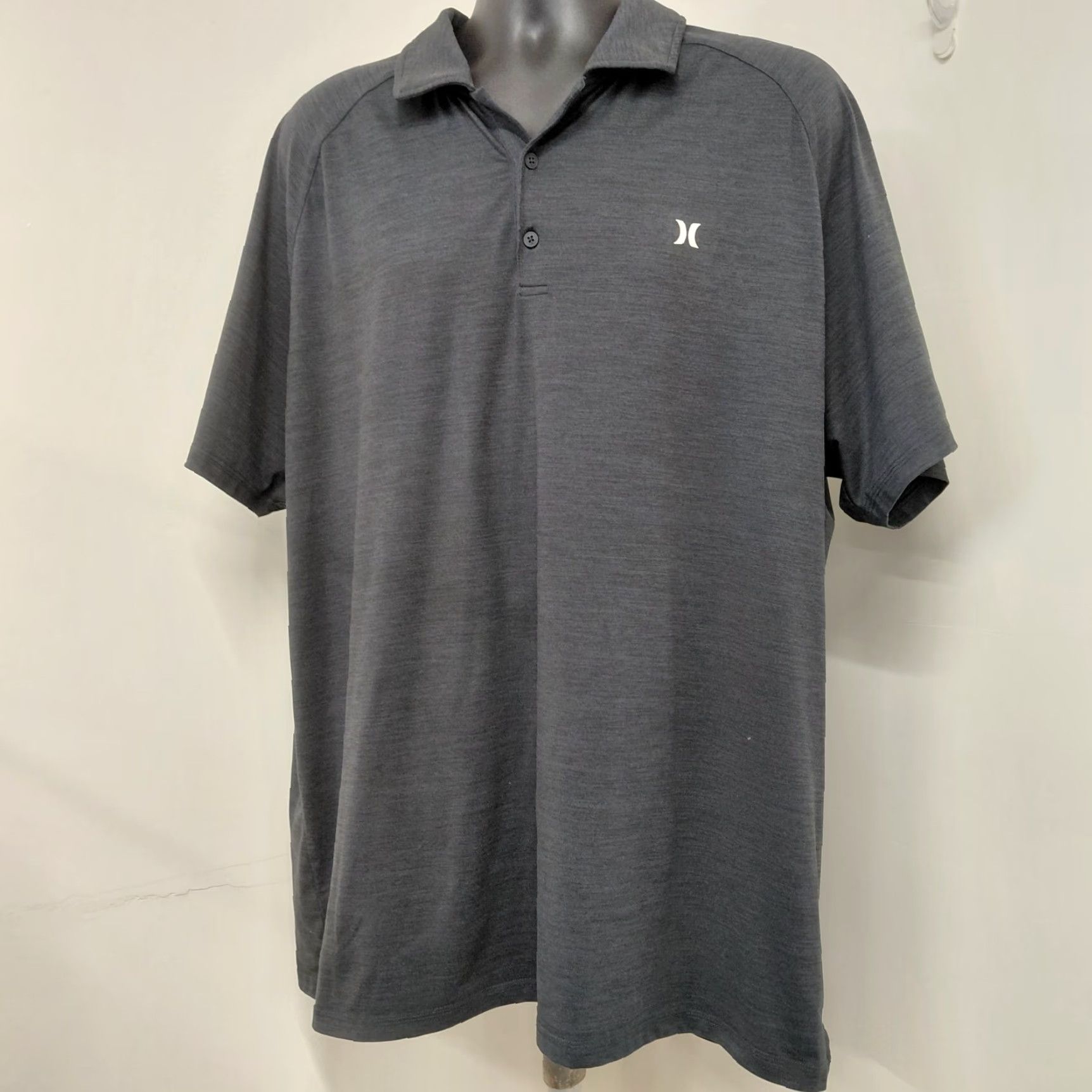 Hurley Hurley Polo Shirt Men’s 2XL Black Heather Short Sleeve Golf Activewear Shirt Regular Fit Logo Button Collared Size US XXL / EU 58 / 5 - 3 Thumbnail