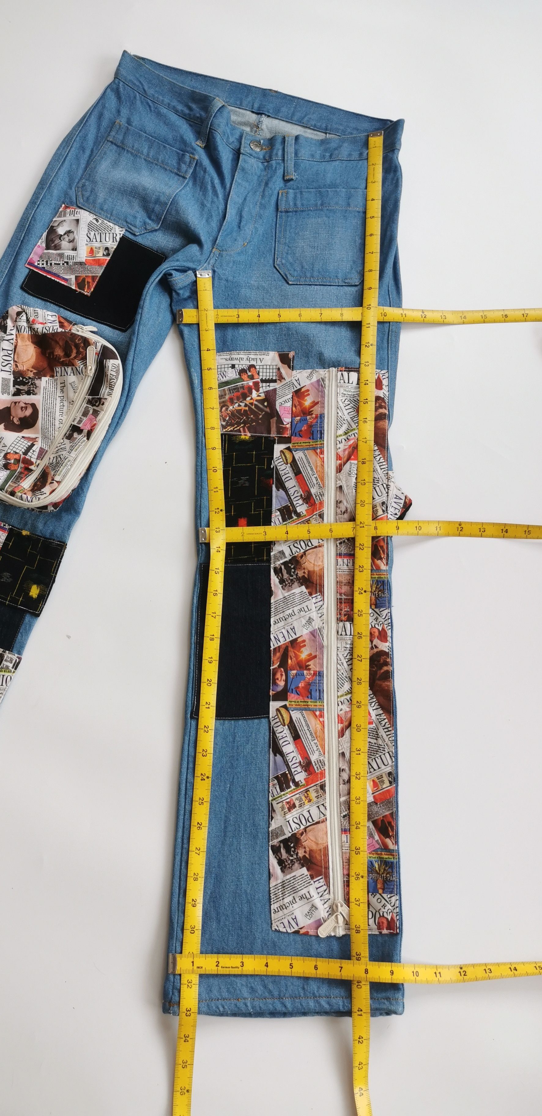 Kapital Avantgarde Handmade Masterpiece Collage Patchwork Magazine Size US 32 / EU 48 - 12 Thumbnail