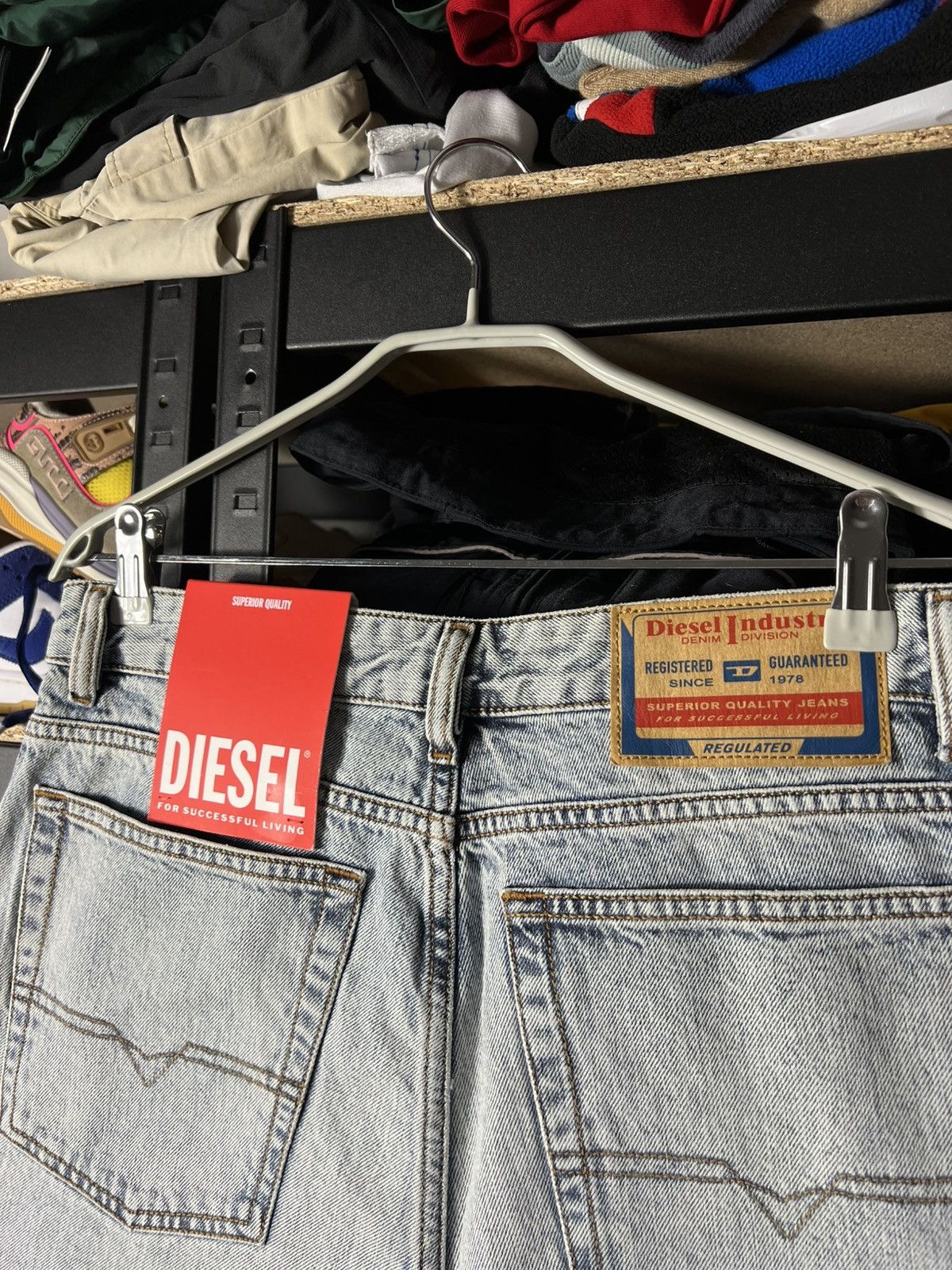 Diesel Diesel Vintage Light Wash Jeans High Waist Straight Fit Y2K Size US 32 / EU 48 - 7 Thumbnail