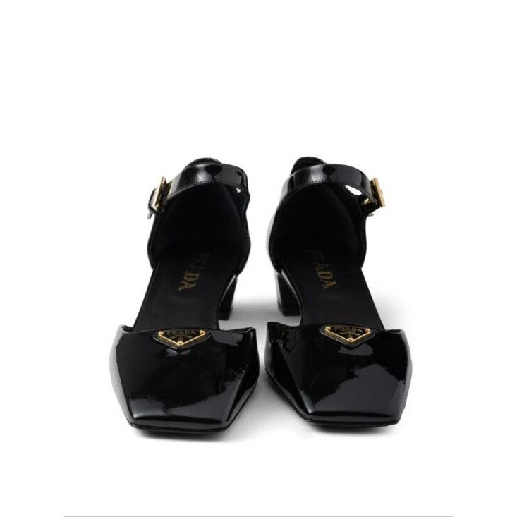 Prada Prada Vernice 35mm Patent-Leather Pumps NIB Size US 9.5 / IT 39.5 - 4 Thumbnail