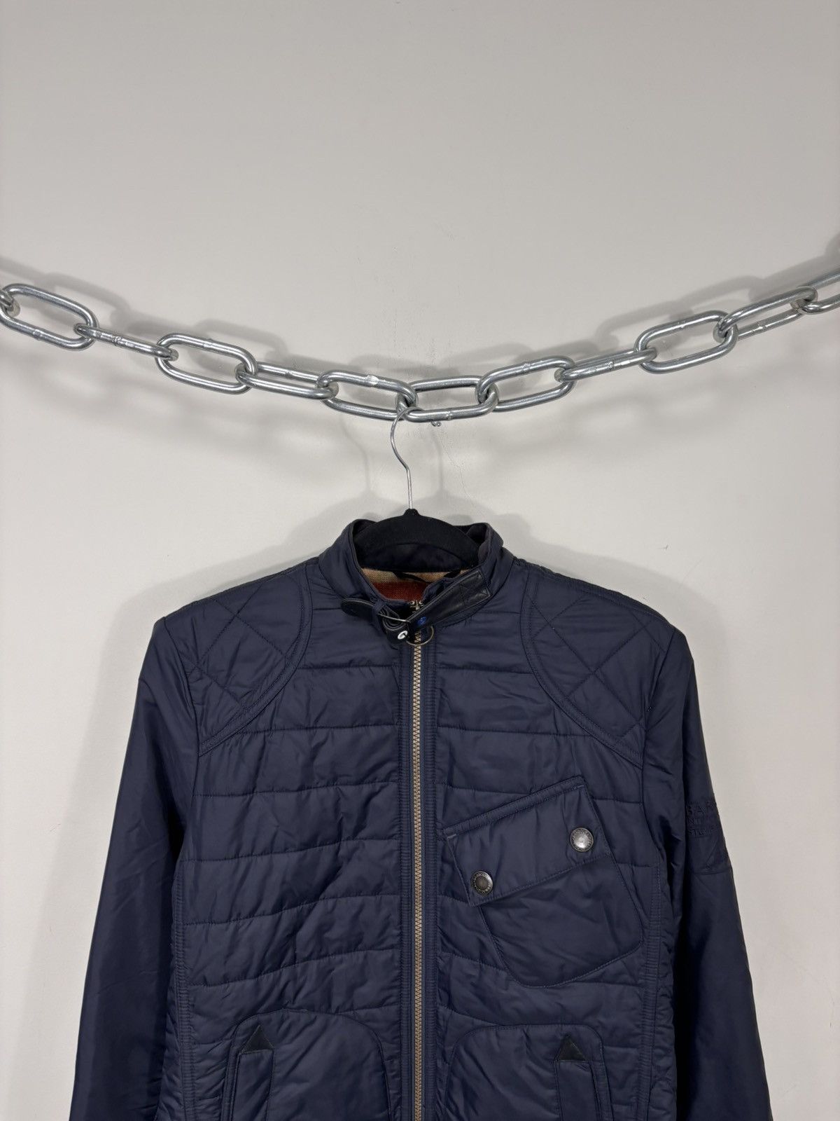 Barbour Barbour Steve McQueen Men’s Navy Blue Quilted Jacket Size US S / EU 44-46 / 1 - 4 Thumbnail