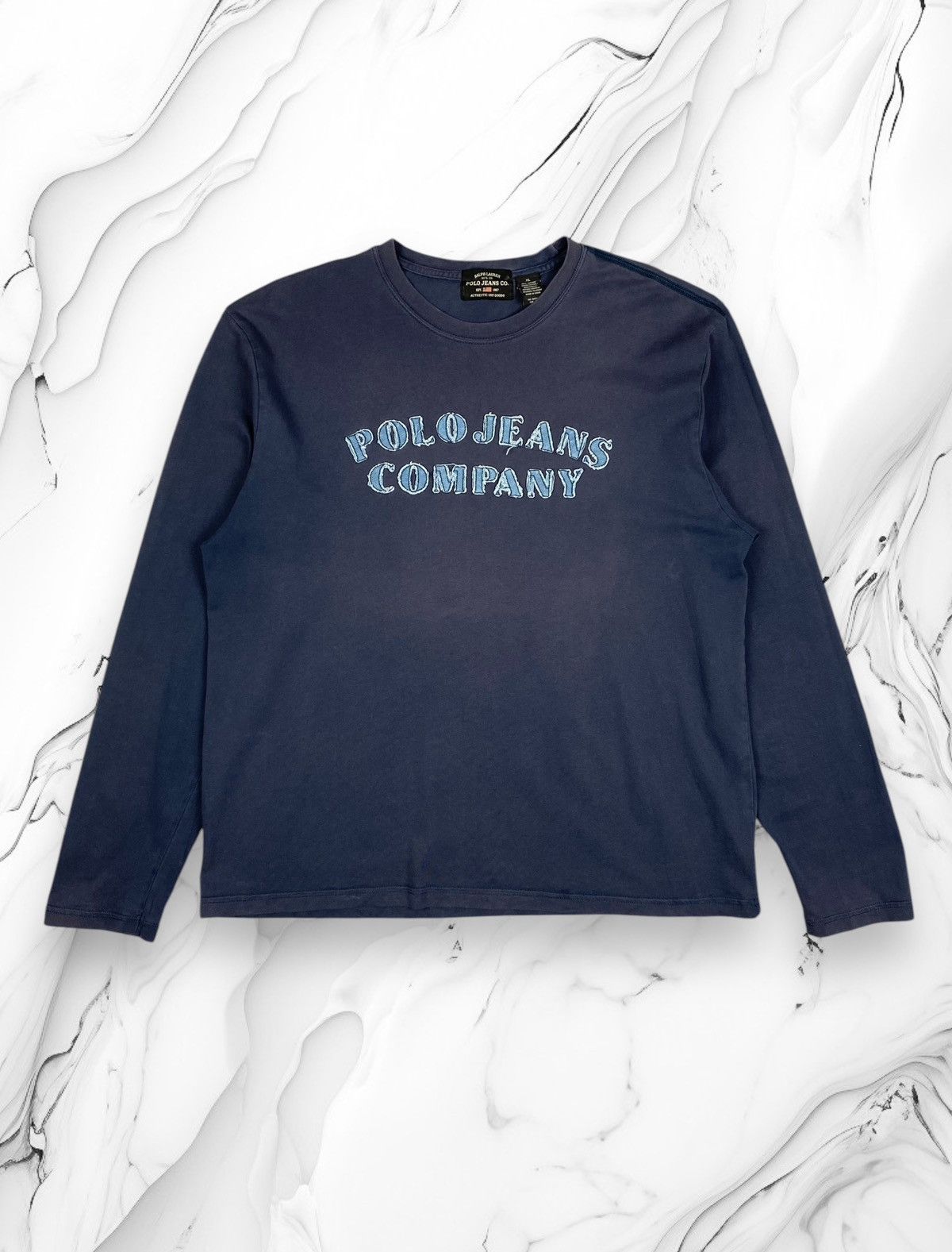 Lauren Ralph Lauren × Polo Ralph Lauren × Vintage Vintage Polo Ralph Lauren Company Big Logo Long Sleeve Size US XL / EU 56 / 4 - 1 Thumbnail