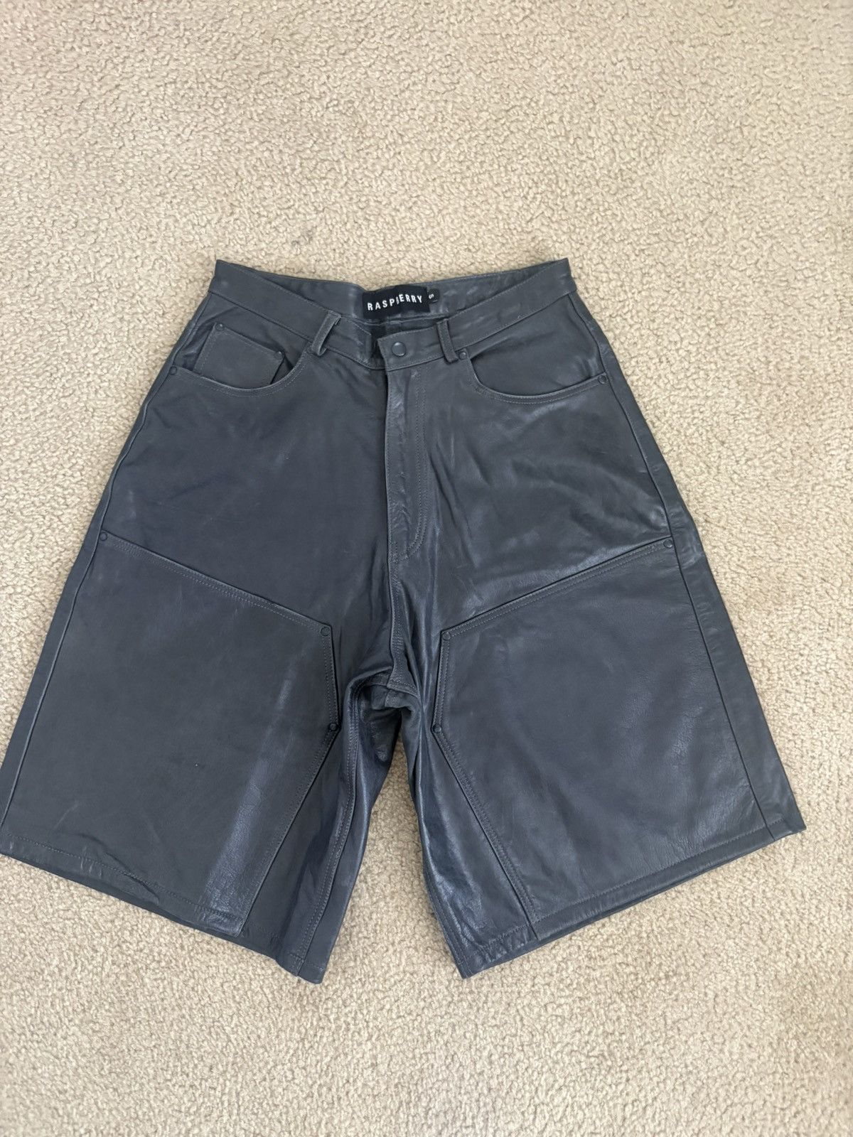 The GV Gallery TheGVgallery leather doubleknee jorts Size US 30 / EU 46 - 1 Thumbnail