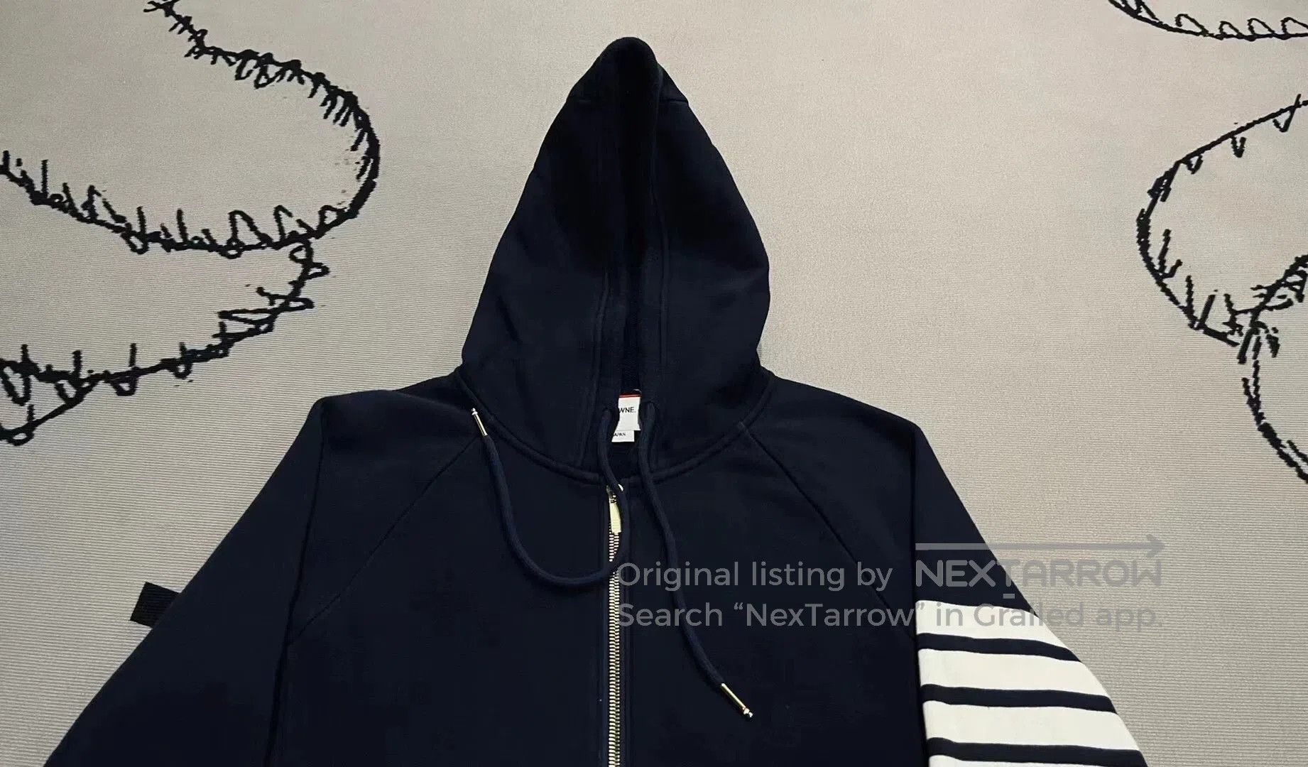 Thom Browne thom browne navy knitted hoodie jacket. Size US S / EU 44-46 / 1 - 2 Thumbnail