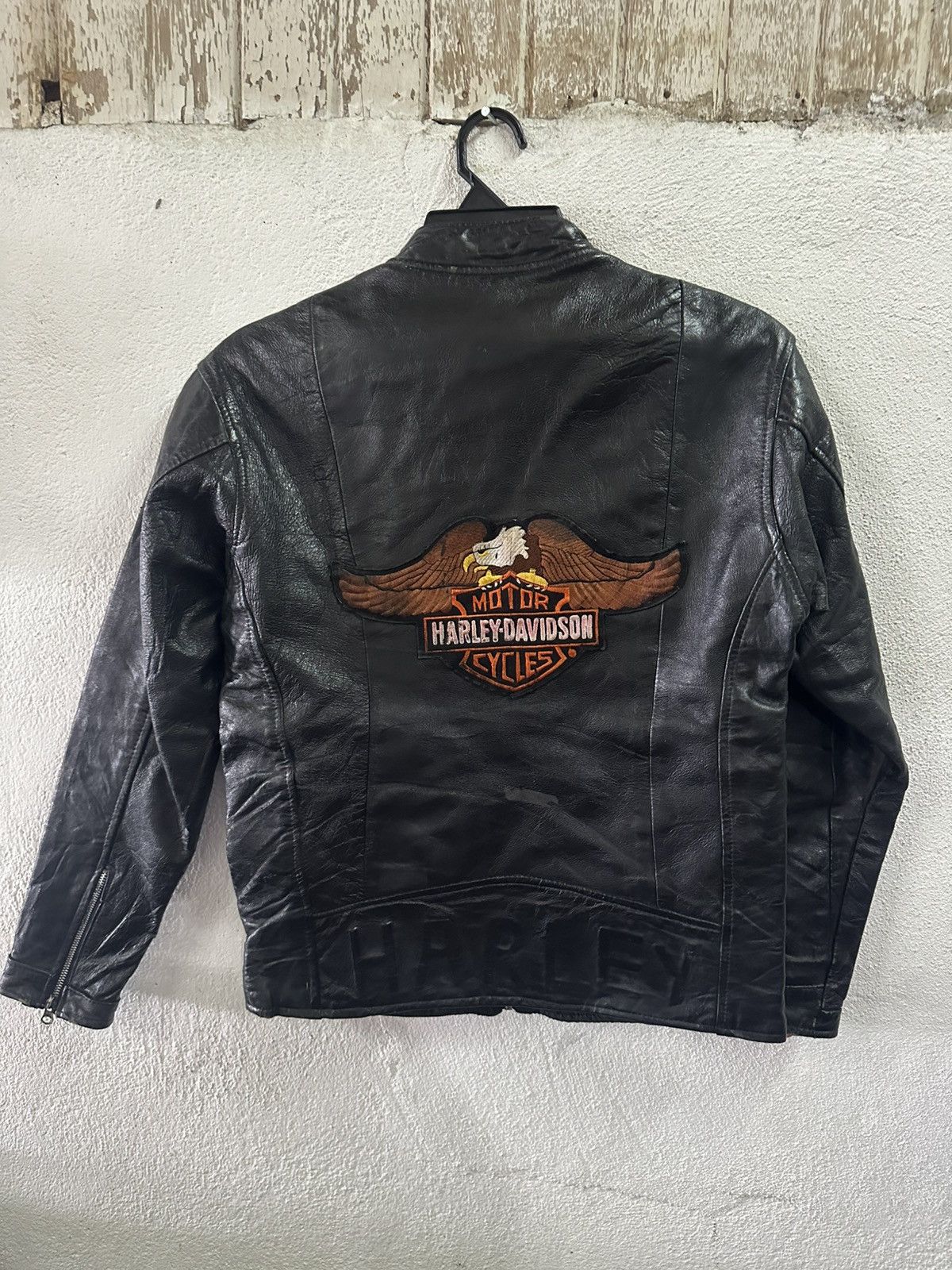 Harley Davidson × Vintage Vintage Harley Davidson Leather Jacket Size US S / EU 44-46 / 1 - 1 Thumbnail