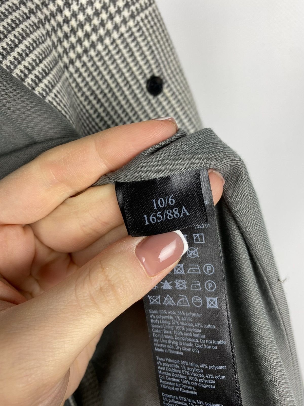 Allsaints Allsaints Leni Coat Ladies Wool Check Jacket size US 6 EU 38 Size M / US 6-8 / IT 42-44 - 21 Thumbnail