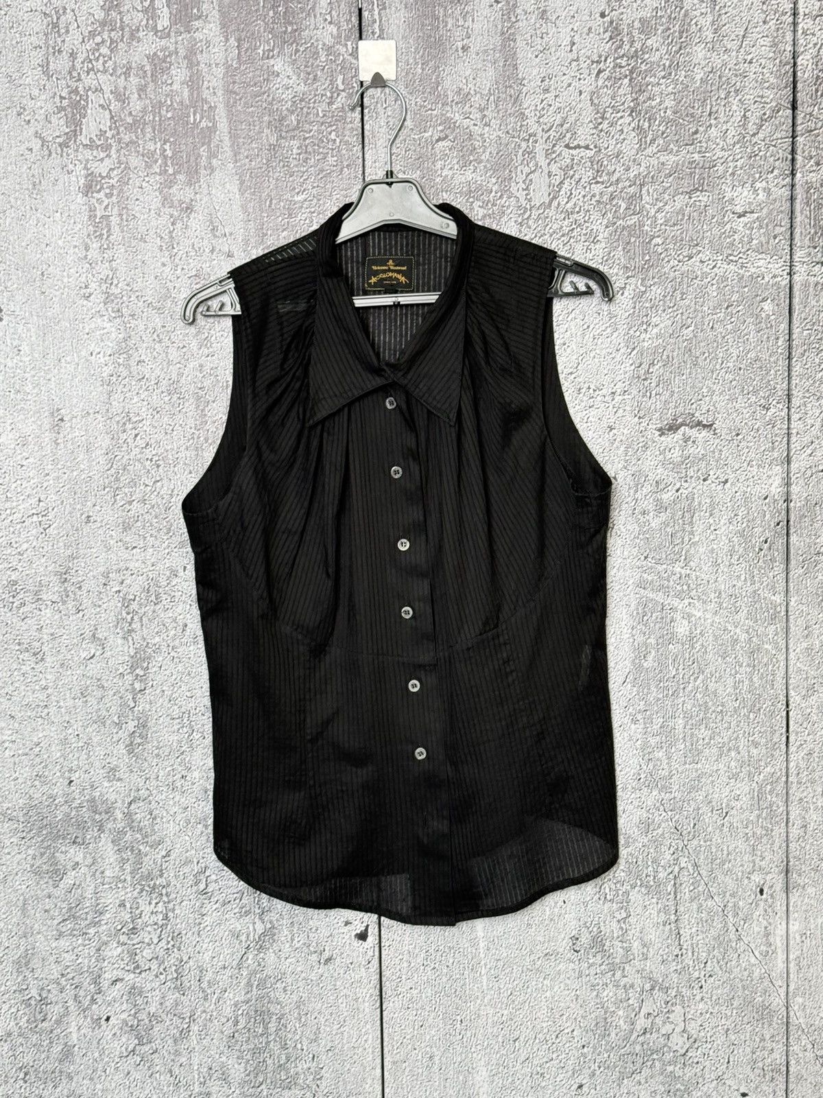 Vivienne Westwood Vivienne Westwood Anglomania Sheer Sleeveless Blouse Shirt Size L / US 10 / IT 46 - 1 Thumbnail