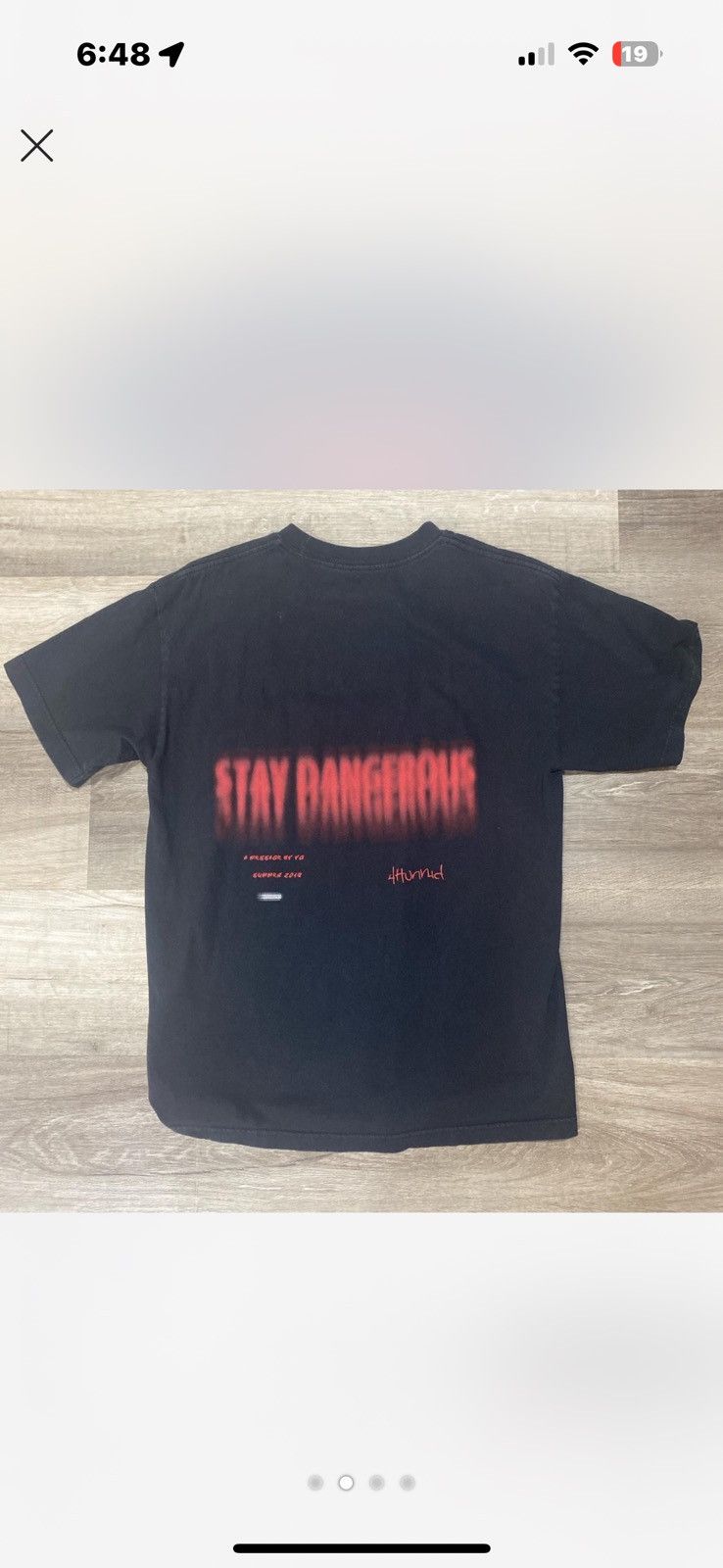 4HUNNID stay dangerous 4hunnid tee Size US S / EU 44-46 / 1 - 2 Thumbnail