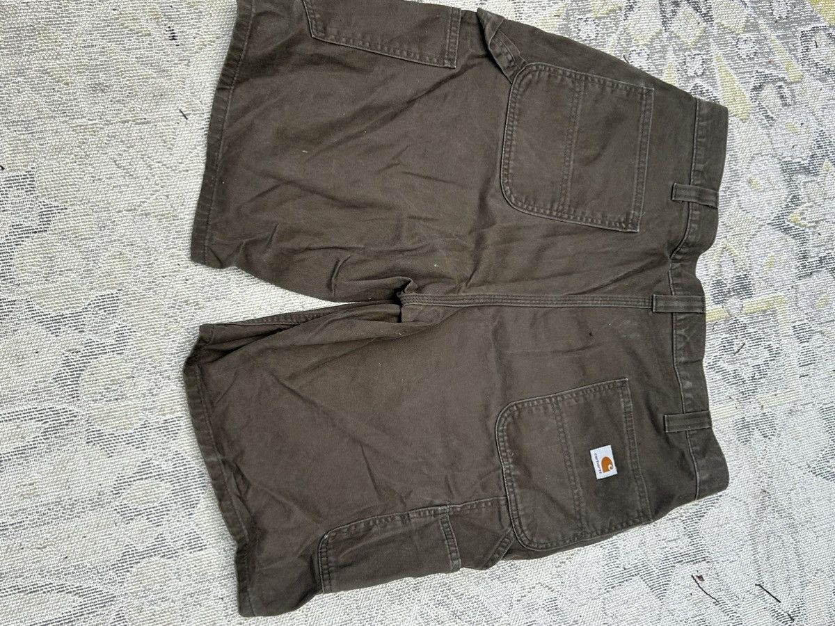 Carhartt × Vintage Vintage green/brown Carhartt carpenter shorts Size US 38 / EU 54 - 3 Thumbnail