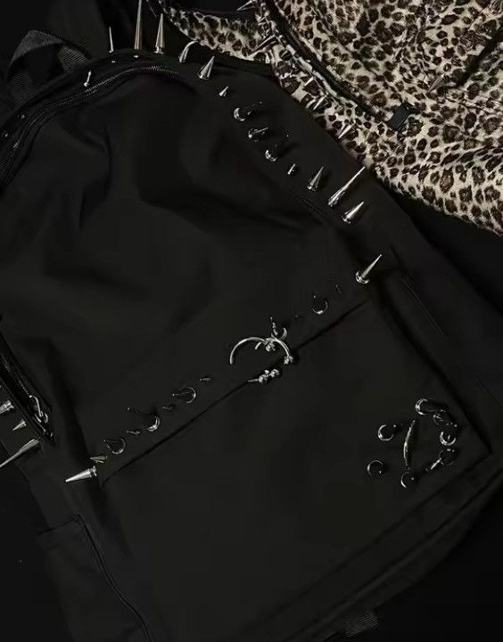 Japanese Brand Punk Rivet Gothic Large Capacity Backpack Size ONE SIZE - 1 Thumbnail