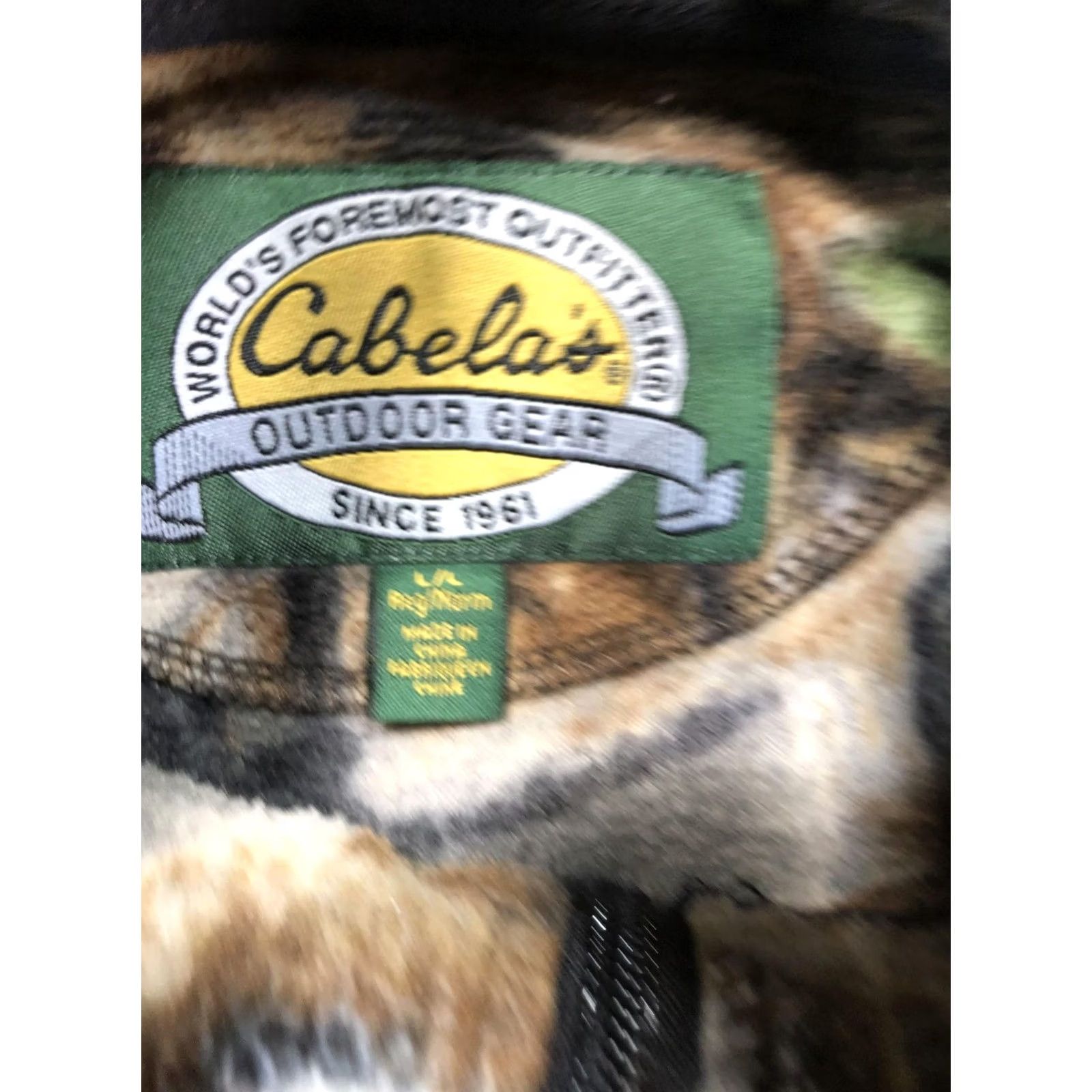Vintage Cabela's Vest Mens XL Brown Camouflage Fleece Full Zip Pockets Outdoor Hunting Size US XL / EU 56 / 4 - 6 Thumbnail