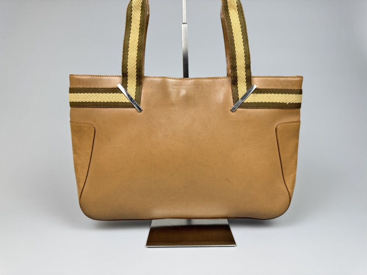 Gucci Gucci - Vintage Sherry Line Leather Beige Hand Bag Size ONE SIZE - 2 Thumbnail