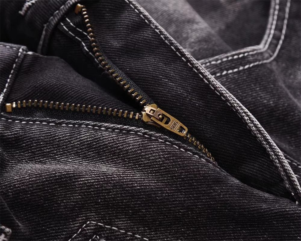 Japanese Brand × Jean Fashion personality washed distressed wide-leg jeans for men Size US 32 / EU 48 - 4 Thumbnail