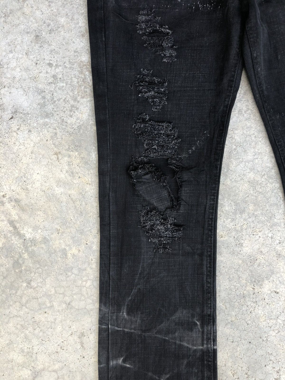 Who Decides War Philsdox Flared Jeans Bootcut Distressed Size US 31 - 8 Thumbnail