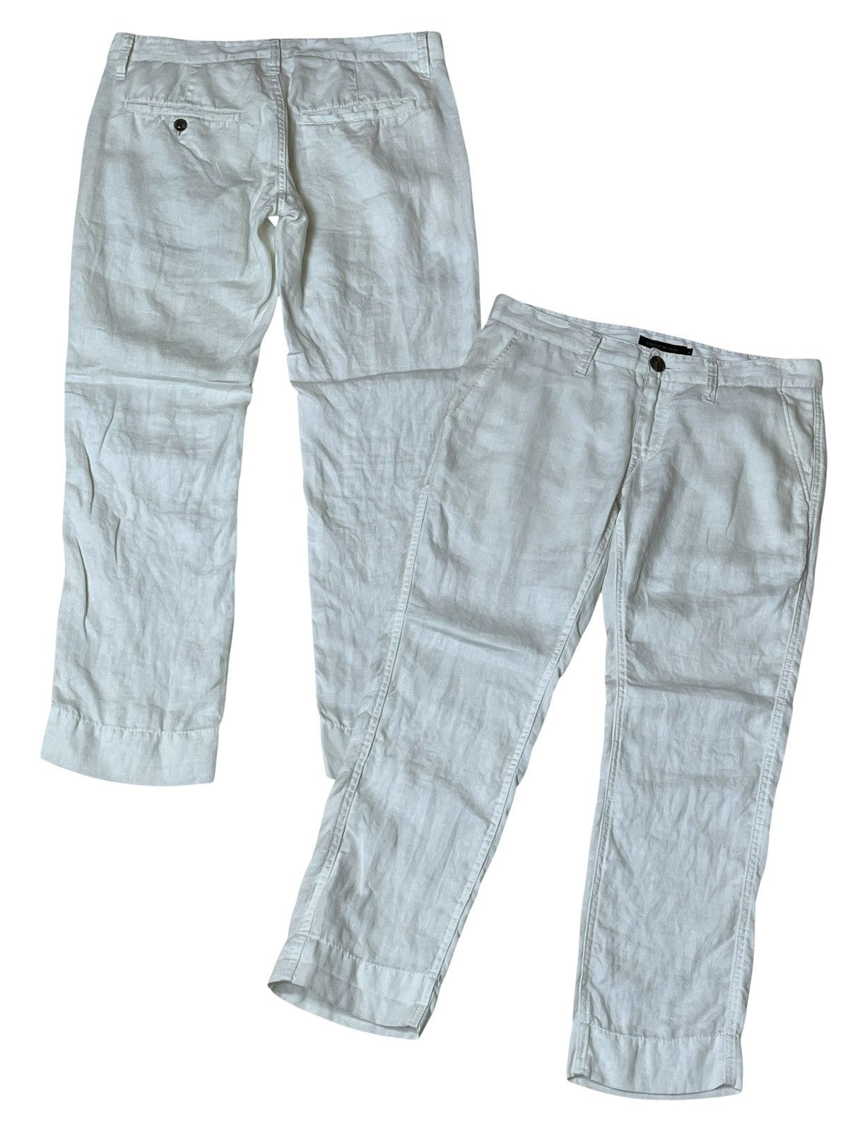 GOSTAR DE FUGA Archival japanese GOSTAR DE FUGA white linen casual pants Size US 31 - 1 Thumbnail