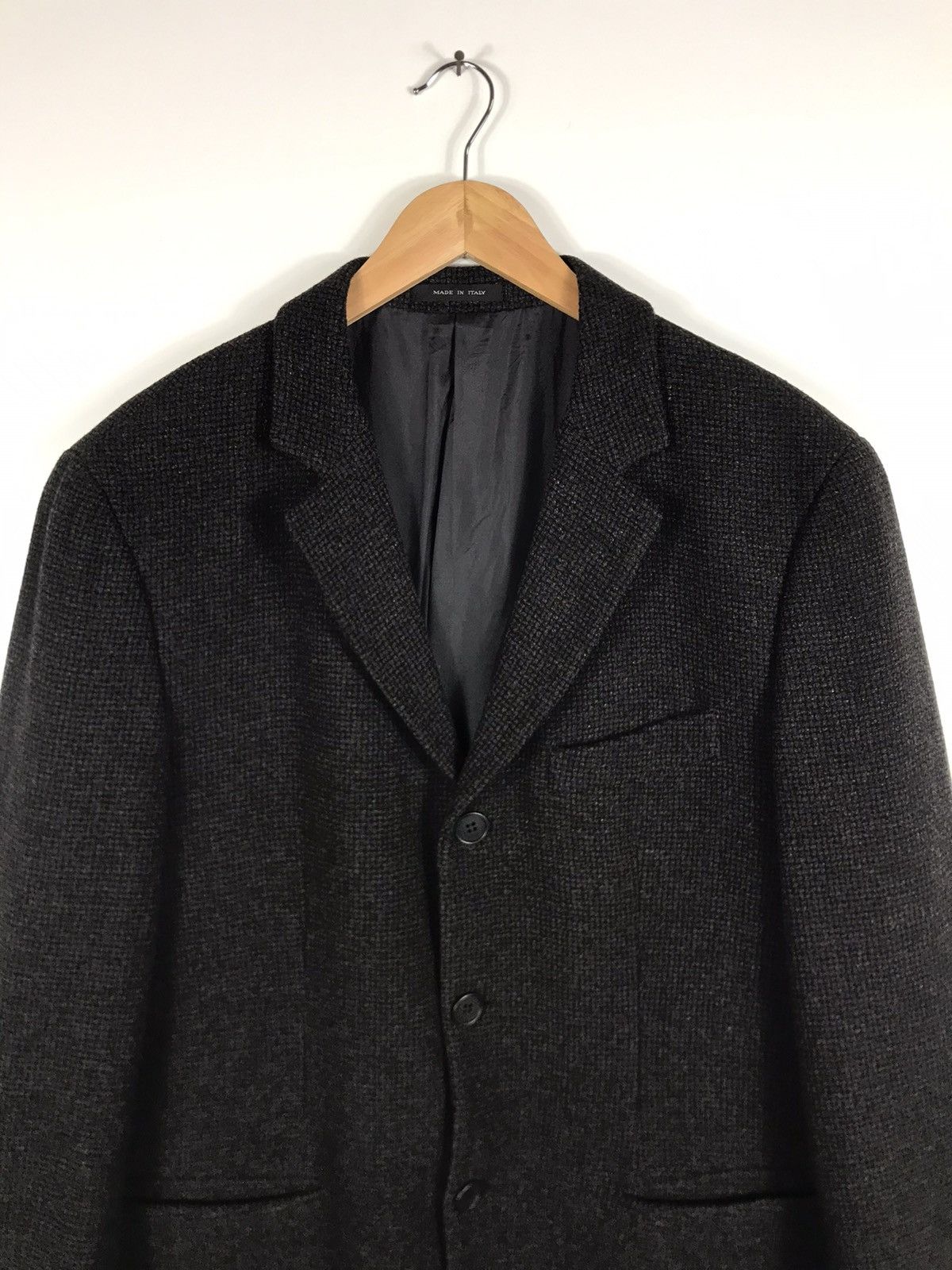 Emporio Armani 🔥Emporio Armani Wool Tweed Single Breast Coat Size 50R - 4 Thumbnail
