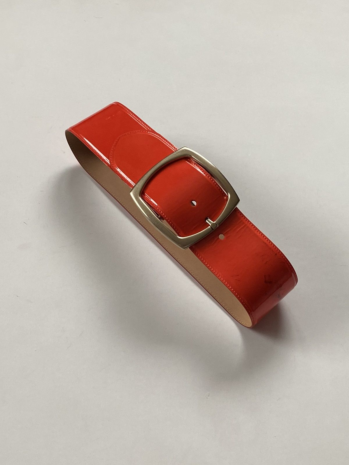 Chanel 🔥SS08 Chanel by Karl Lagerfeld Patent Leather Wide Belt Size ONE SIZE - 2 Thumbnail