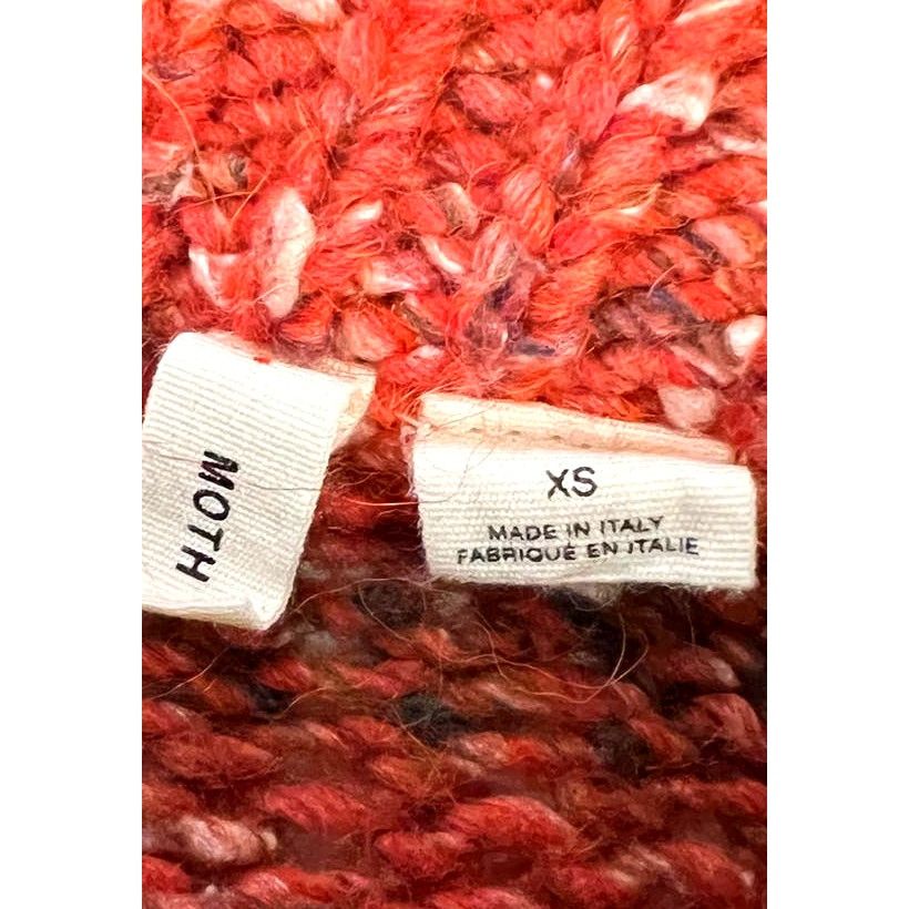 Anthropologie Anthropologie Moth Womens Wool Mock Neck Red Sweater Size XS Size XS / US 0-2 / IT 36-38 - 3 Thumbnail