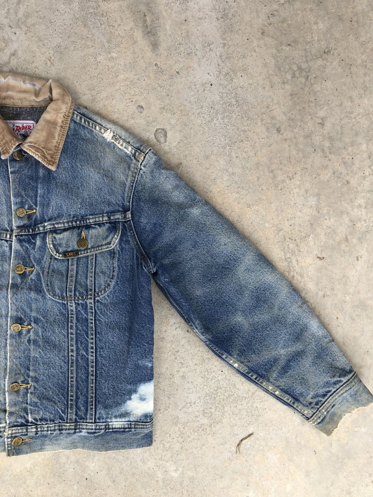 Lee Vintage 70s Lee Storm Rider Blanked Lined Denim Jacket Size US M / EU 48-50 / 2 - 4 Thumbnail