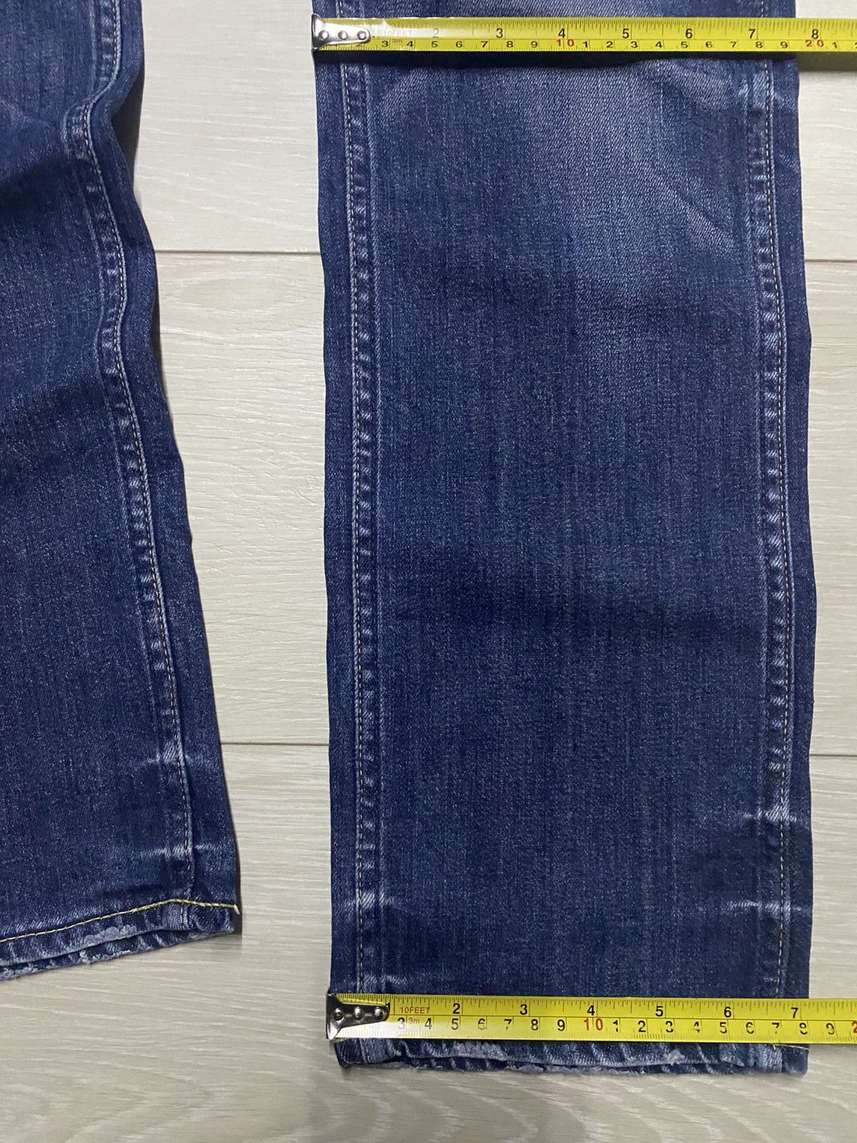 TMT Vintage Japanese TMT Faded Wash Straight Slim Jeans Size US 32 / EU 48 - 12 Thumbnail