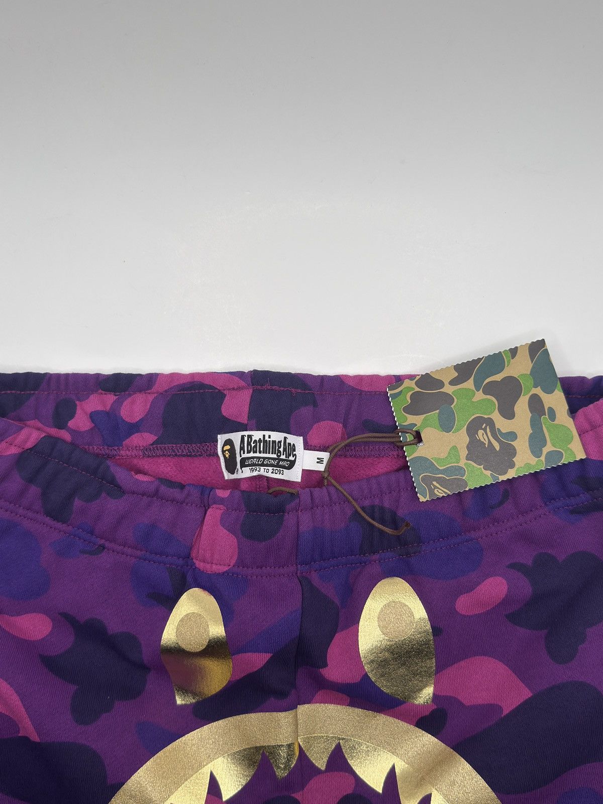 Bape A Bathing Ape Bape Color Camo Shark Sweatpants Purple L Size US 31 - 3 Thumbnail