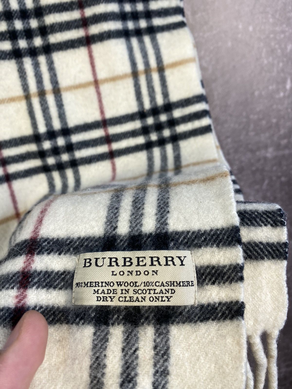 Burberry × Designer Burberry Scarf Women's Plaid Size ONE SIZE - 4 Thumbnail