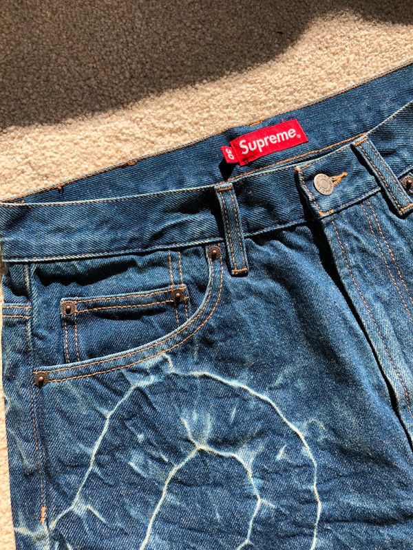 Supreme Supreme Shibori Loose Fit Jean 30 Size US 30 / EU 46 - 2 Thumbnail