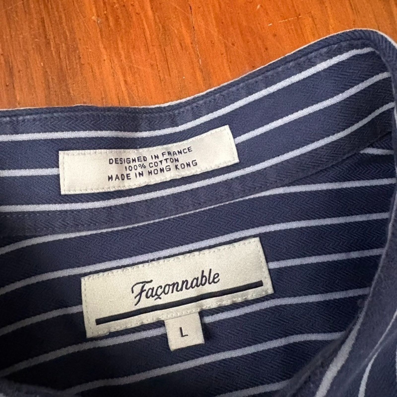 Faconnable Faconnable Shirt Men's Size L Button Down Long Sleeve Size US L / EU 52-54 / 3 - 3 Thumbnail