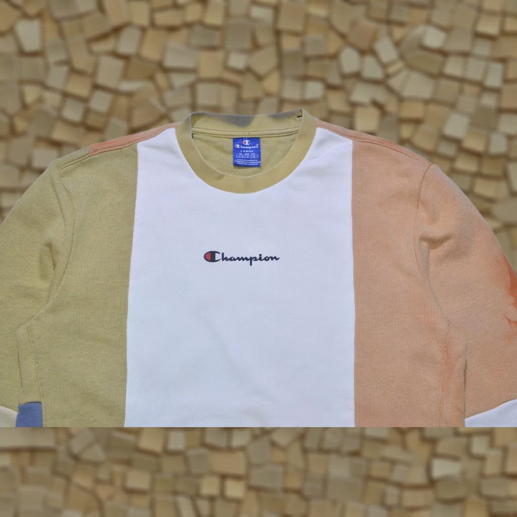 Champion Champion Multicolor Colorblock Sweatshirt Crewneck Men's L Size US L / EU 52-54 / 3 - 1 Thumbnail