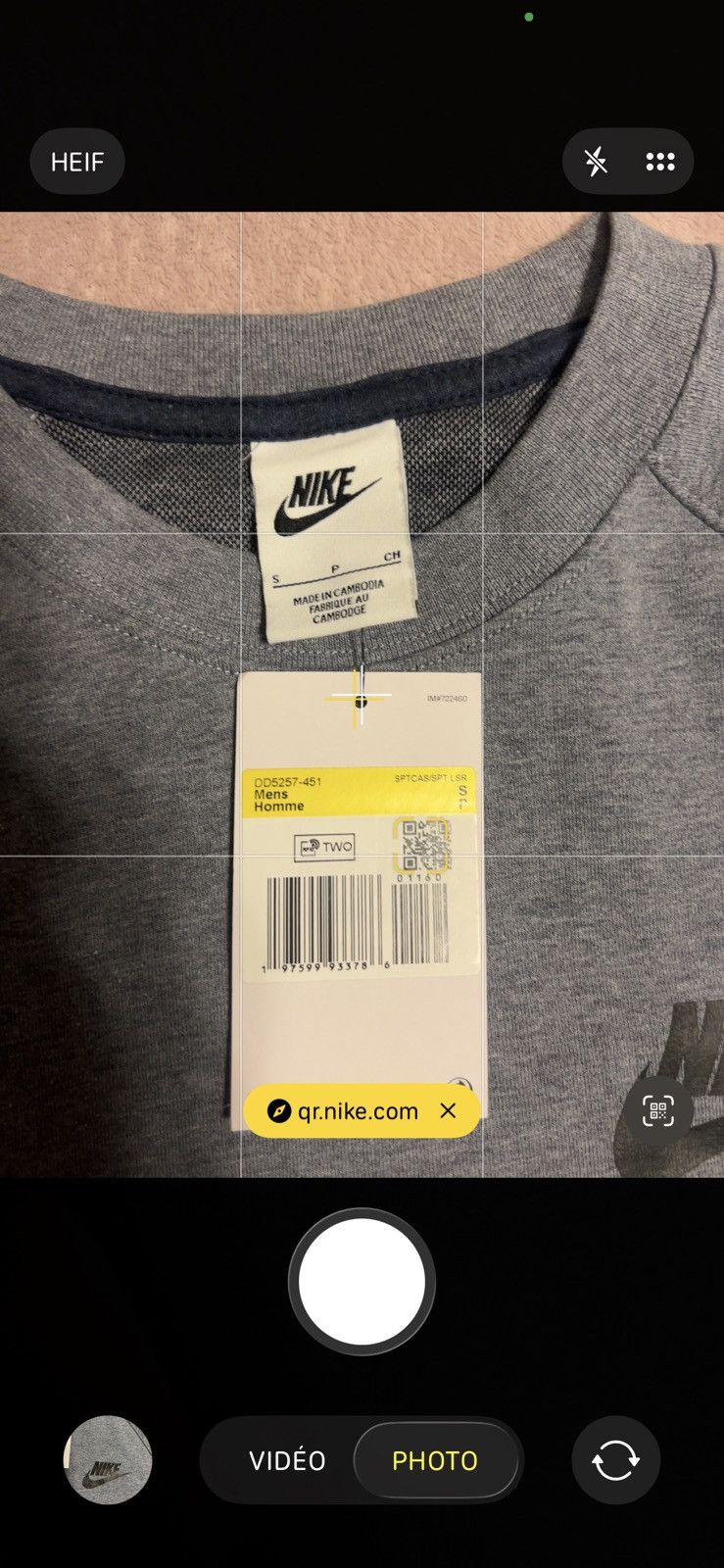 Nike Nike Sportswear Tech Fleece Crew - Sweat-shirt gris Size US S / EU 44-46 / 1 - 4 Thumbnail
