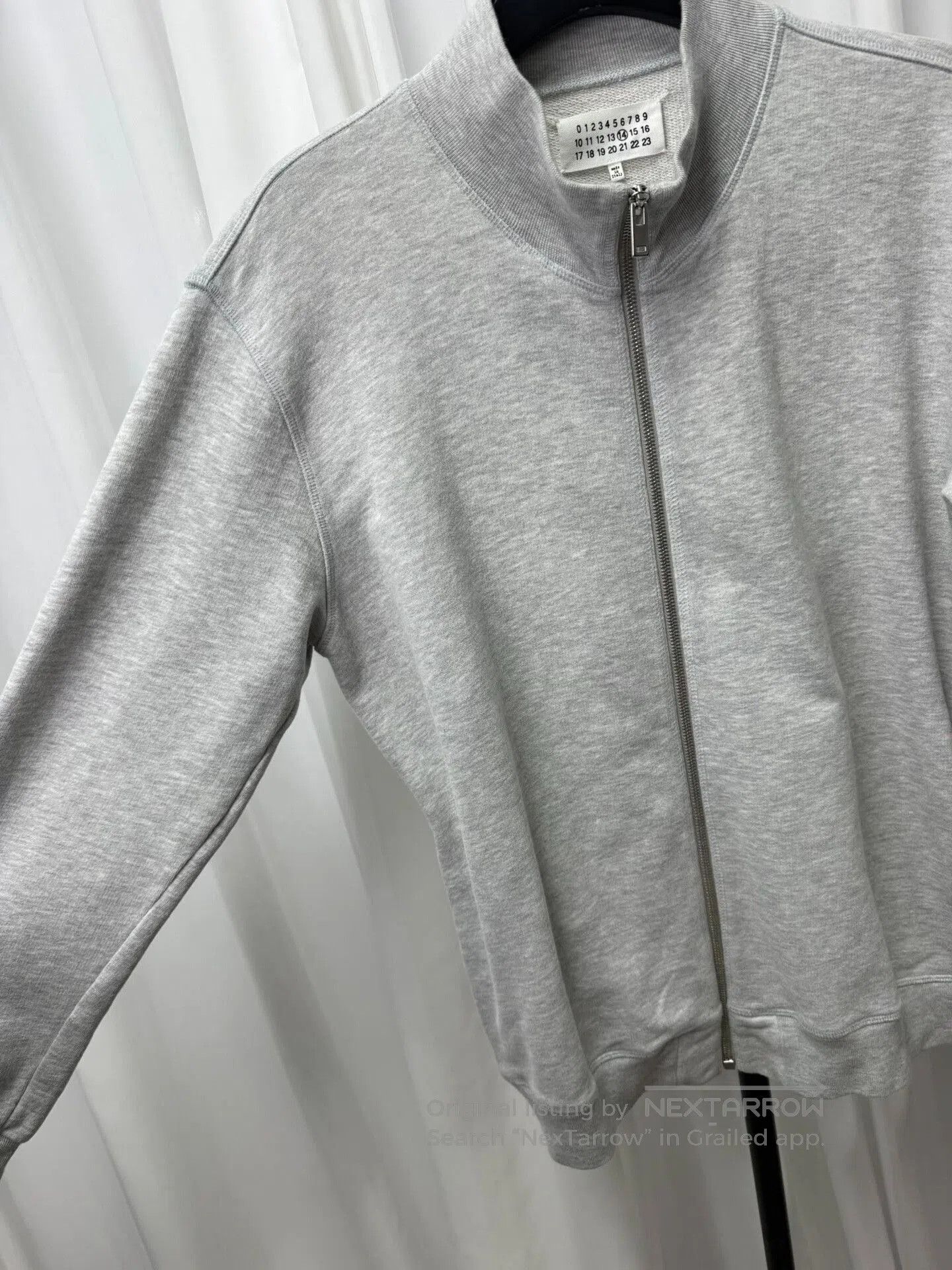 Maison Margiela Maison Margiela Cozy Zip Jacket in Gray. Size US L / EU 52-54 / 3 - 5 Thumbnail