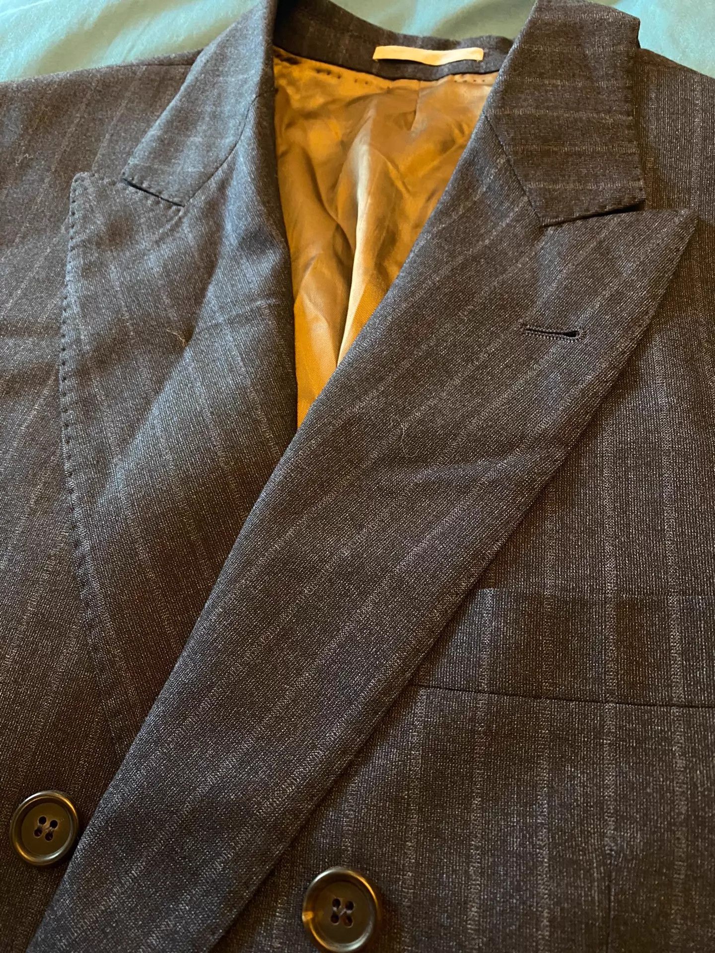 Brunello Cucinelli BRUNELLO CUCINELLI Double-Breasted Wool-Blend Blazer Size 50R - 6 Thumbnail