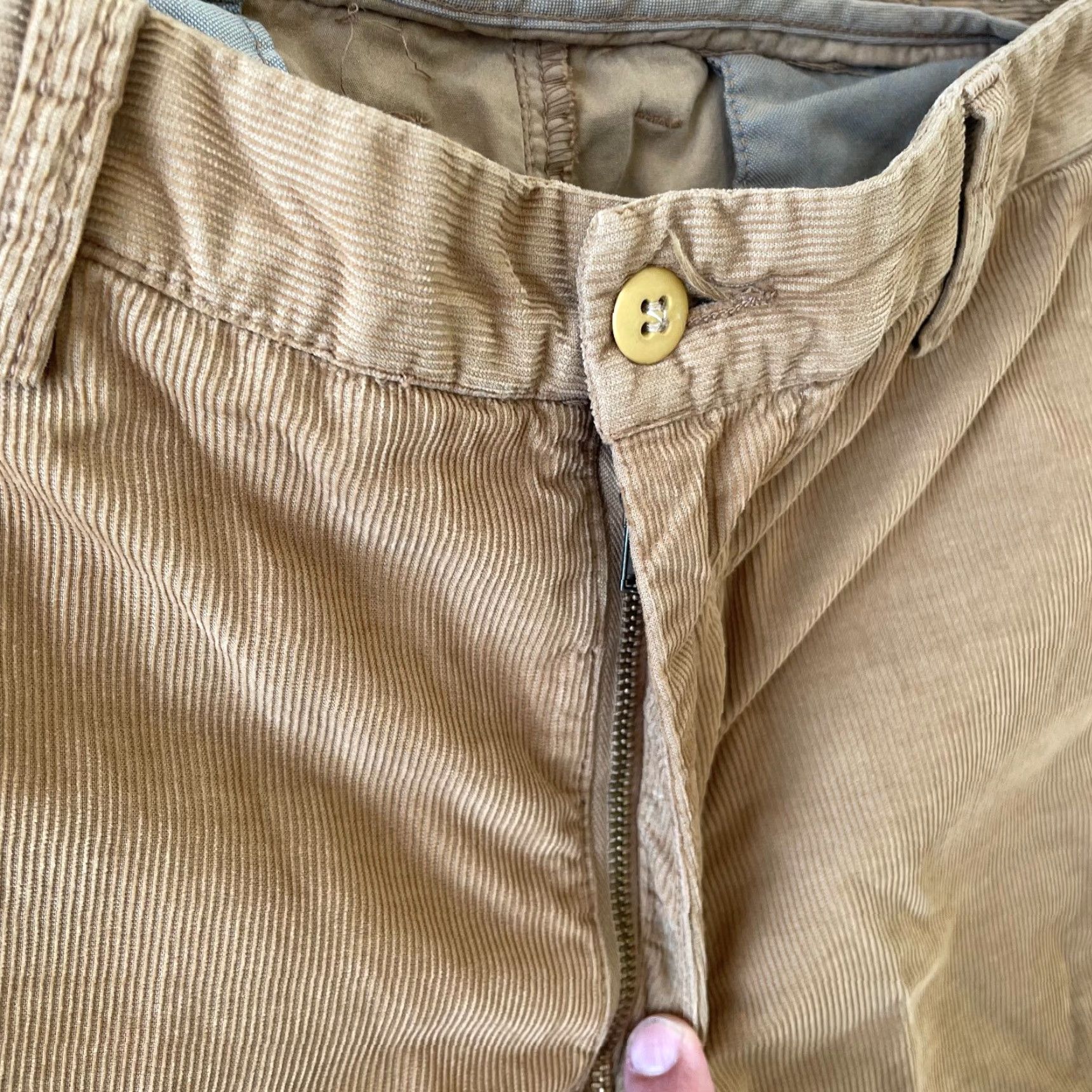 Vintage VINTAGE Ron Herman Corduroy Trouser Pants Men 32x32.5 Brown Designer Made Italy Size US 32 / EU 48 - 4 Thumbnail