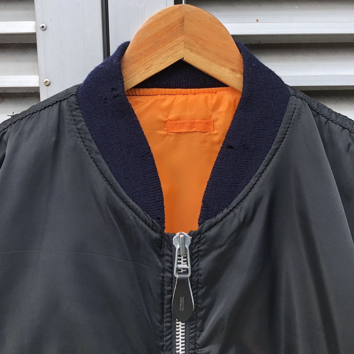 Vintage Vintage 90s Embroidery United States Navy Ma-1 Bomber Jacket Size US M / EU 48-50 / 2 - 8 Thumbnail