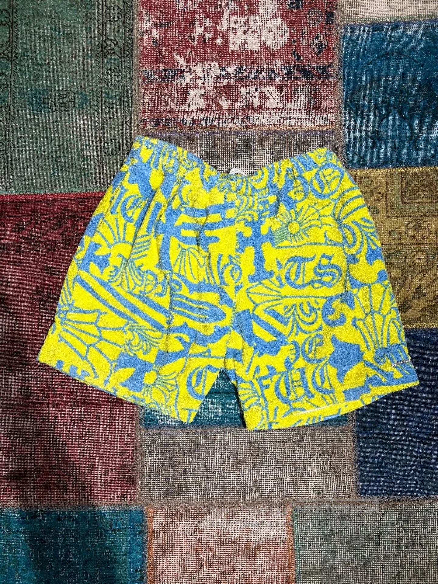 Chrome Hearts Chrome Hearts Yellow Beach Towel Shorts. Size US 40 / EU 56 - 1 Thumbnail