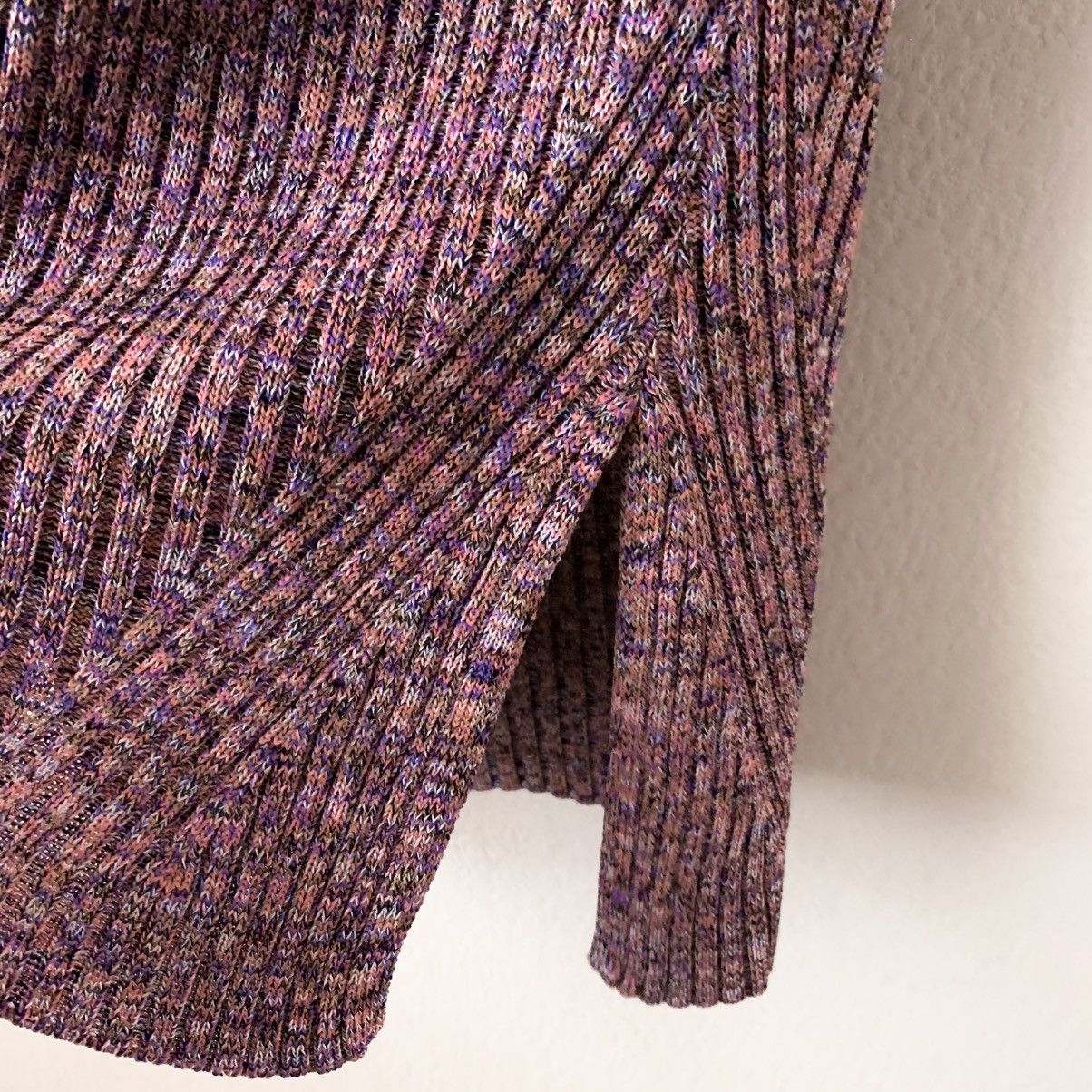 Zimmermann Zimmermann pink multi rainbow knit top split hem Size S / US 4 / IT 40 - 4 Thumbnail