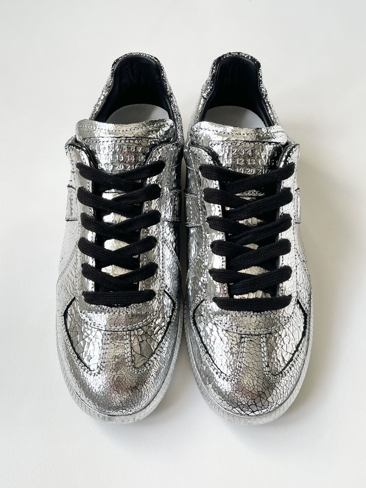 Maison Margiela ‘Cracked Mirror’ Leather GAT Sneakers Size US 7 / IT 37 - 5 Thumbnail