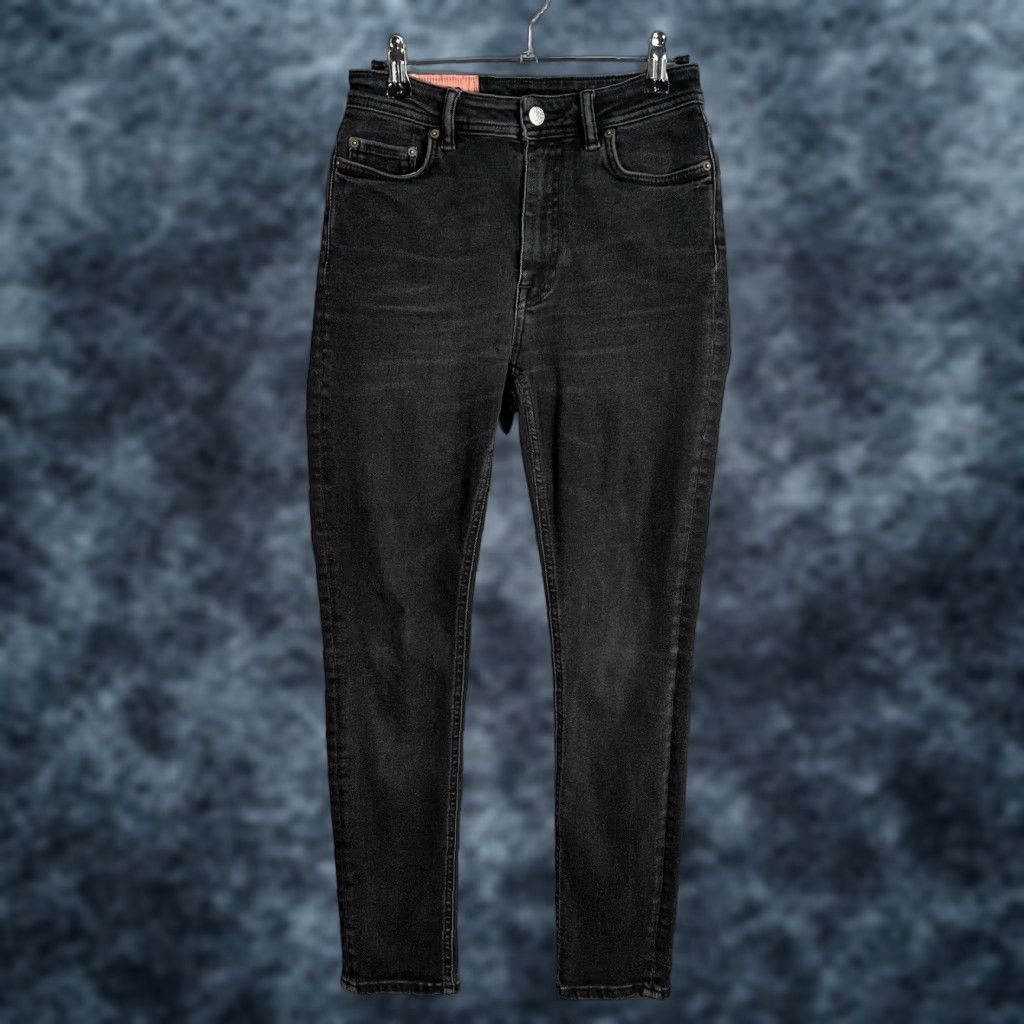 Acne Studios ACNE STUDIOS Jeans Women’s 25 x 25.5 Bla Konst Skinny Black Denim Made in Italy Adult Women 25in 25.5in Slim Skinny Size 42" / US 20 - 1 Thumbnail