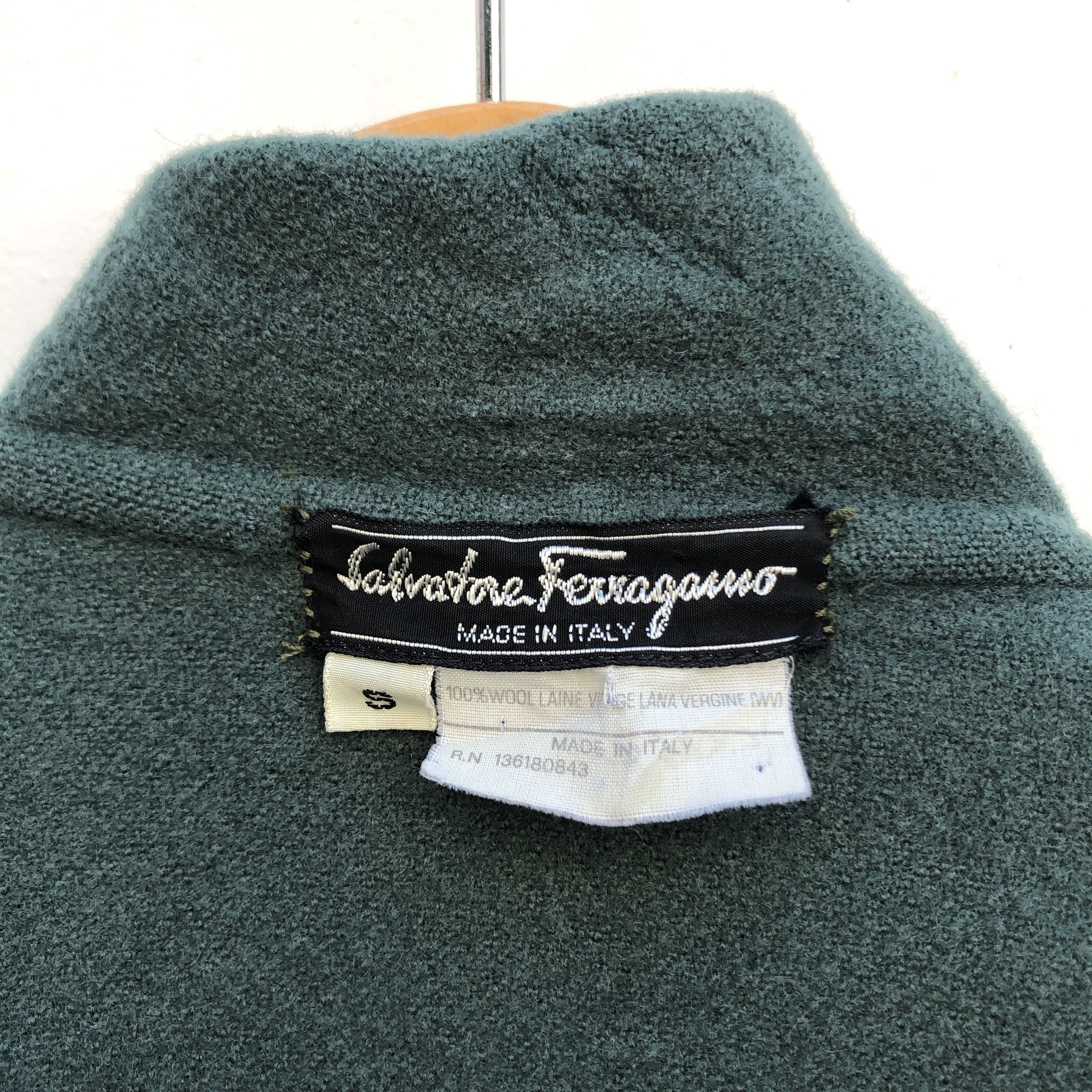 Salvatore Ferragamo 90s Vintage SALVATORE FERRAGAMO Wool Jacket #1021-35 Size US M / EU 48-50 / 2 - 5 Thumbnail