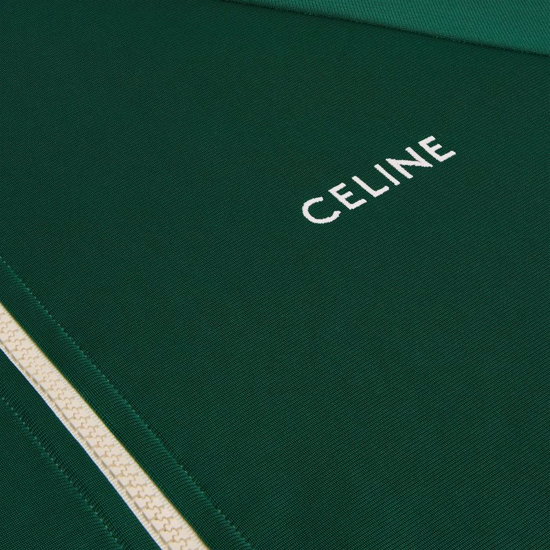 Celine o1w1db10526 2Y99E8 Tracksuit Jacket in Green Size US M / EU 48-50 / 2 - 4 Thumbnail