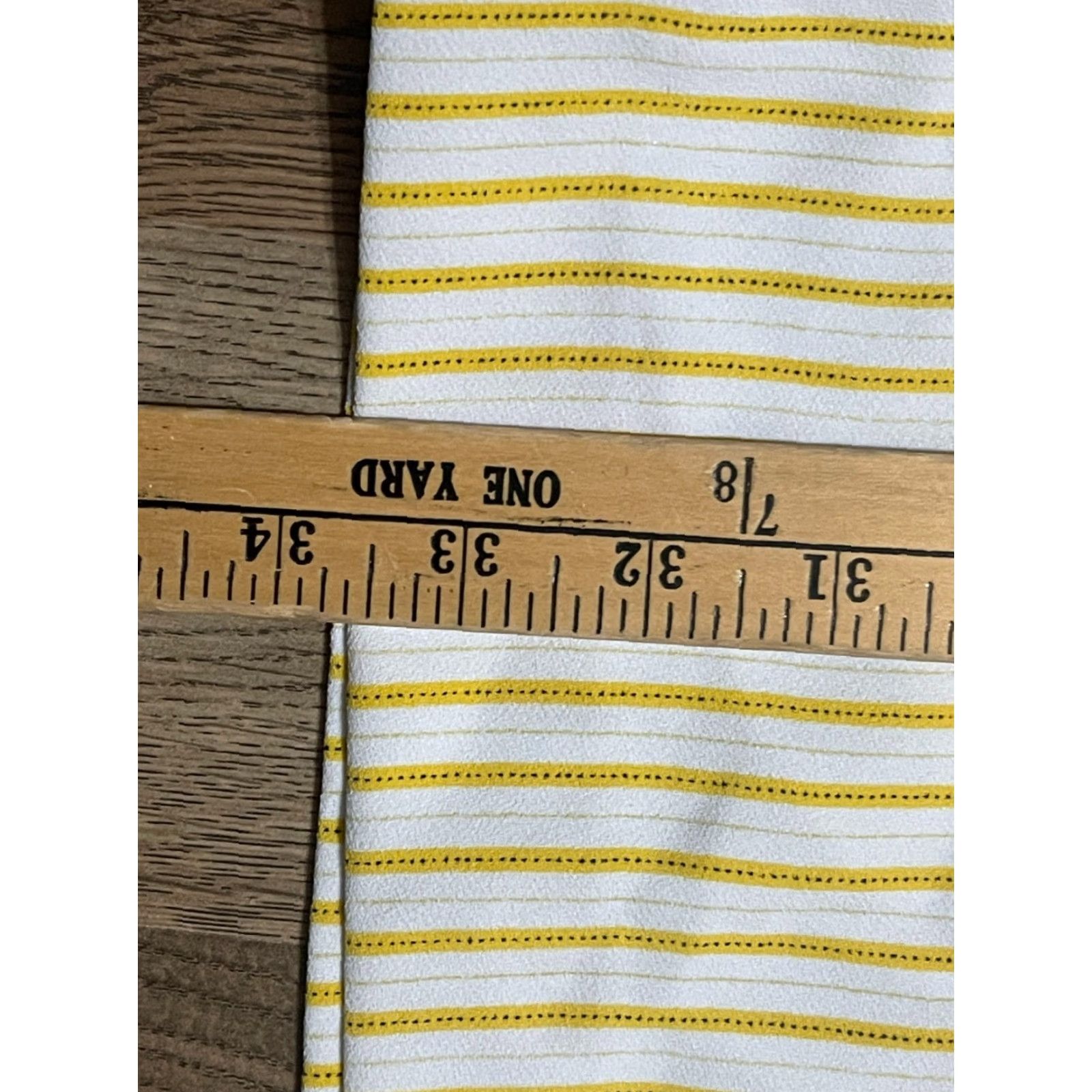 Express Express Pants Women's Small Yellow White Striped CULOTTES High Rise Cropped Pants Mens? No, ignore. Size 28" / US 6 / IT 42 - 4 Thumbnail