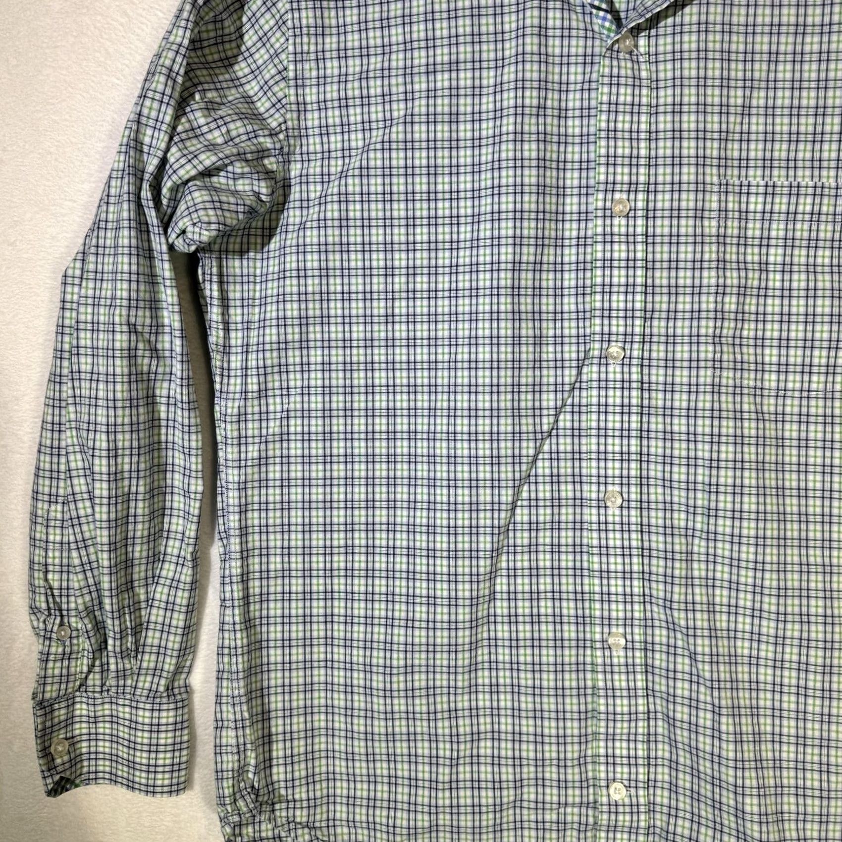 Tailorbyrd TAILORBYRD Collection Shirt Mens Medium Blue Green Plaid Button Down Long Sleeve Size US M / EU 48-50 / 2 - 4 Thumbnail