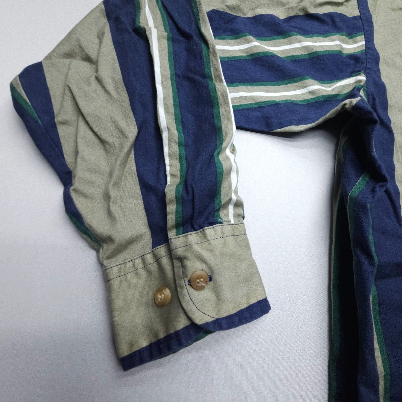 Vintage VINTAGE Salmon River Traders Shirt Mens 2XLT Striped Twill Work Western Size US XXL / EU 58 / 5 - 5 Thumbnail