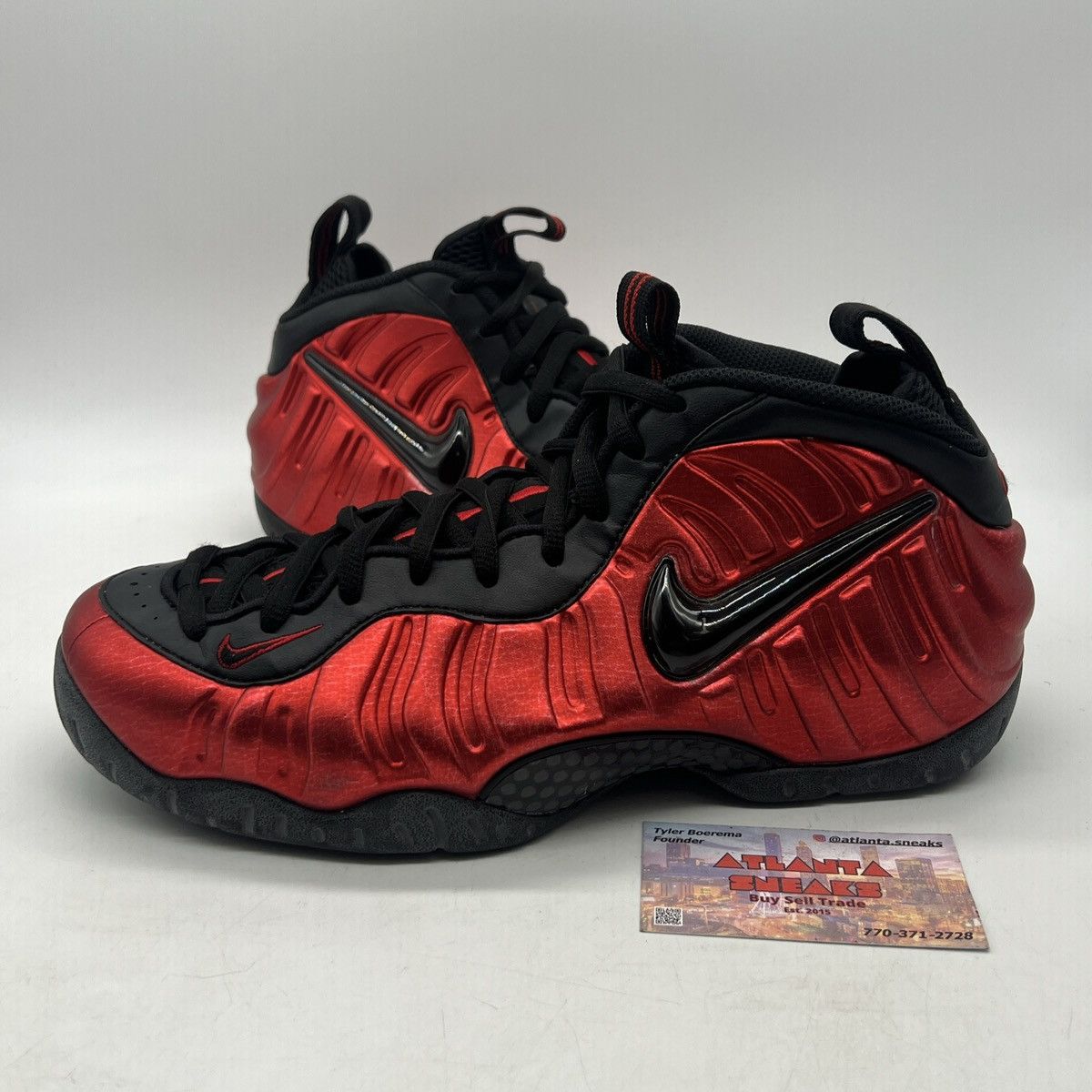 Nike Air Foamposite university red Grailed