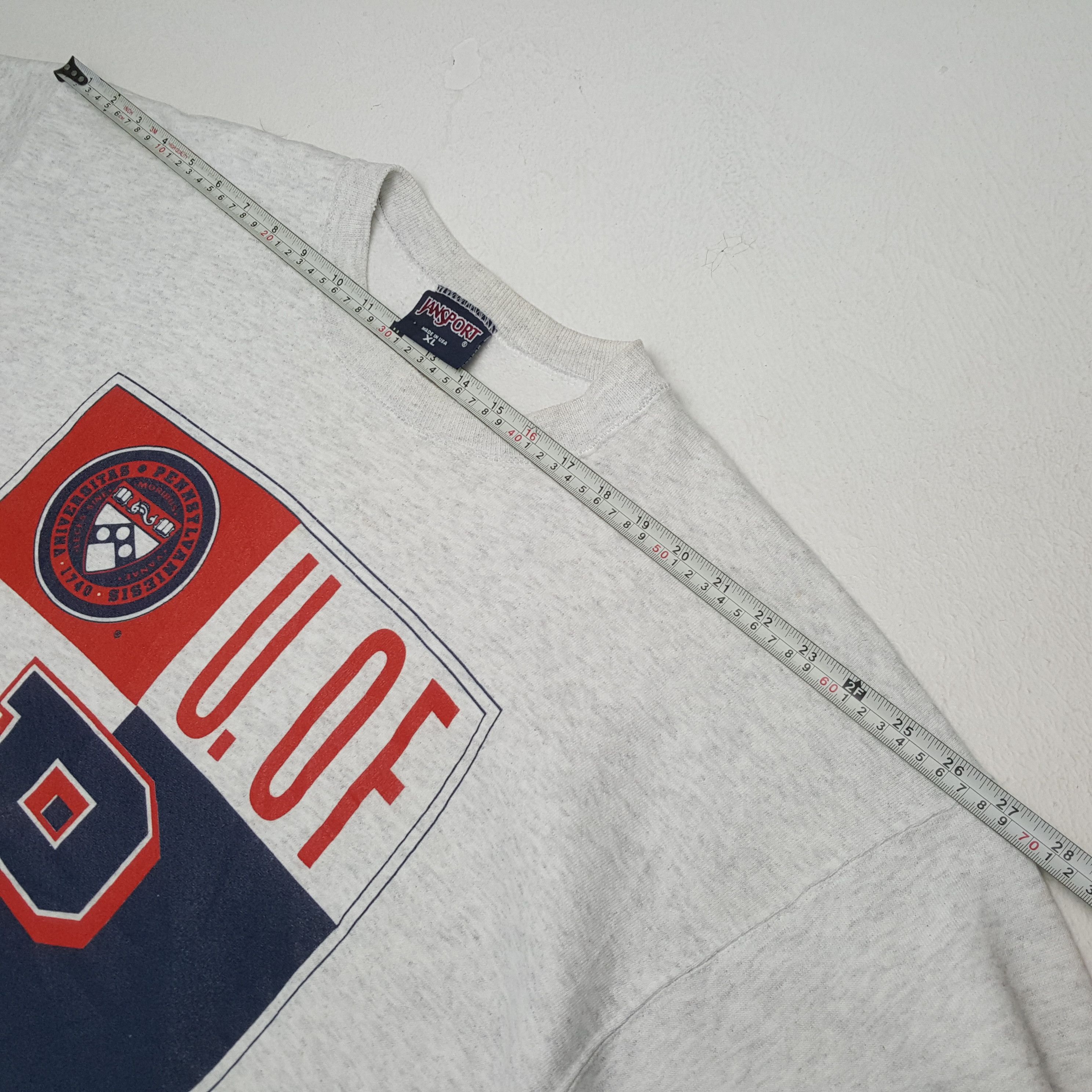Jansport × Vintage Vintage 90's UNIVERSITY OF PENNSYLVANIA Promo Sweatshirts Size US XL / EU 56 / 4 - 4 Thumbnail
